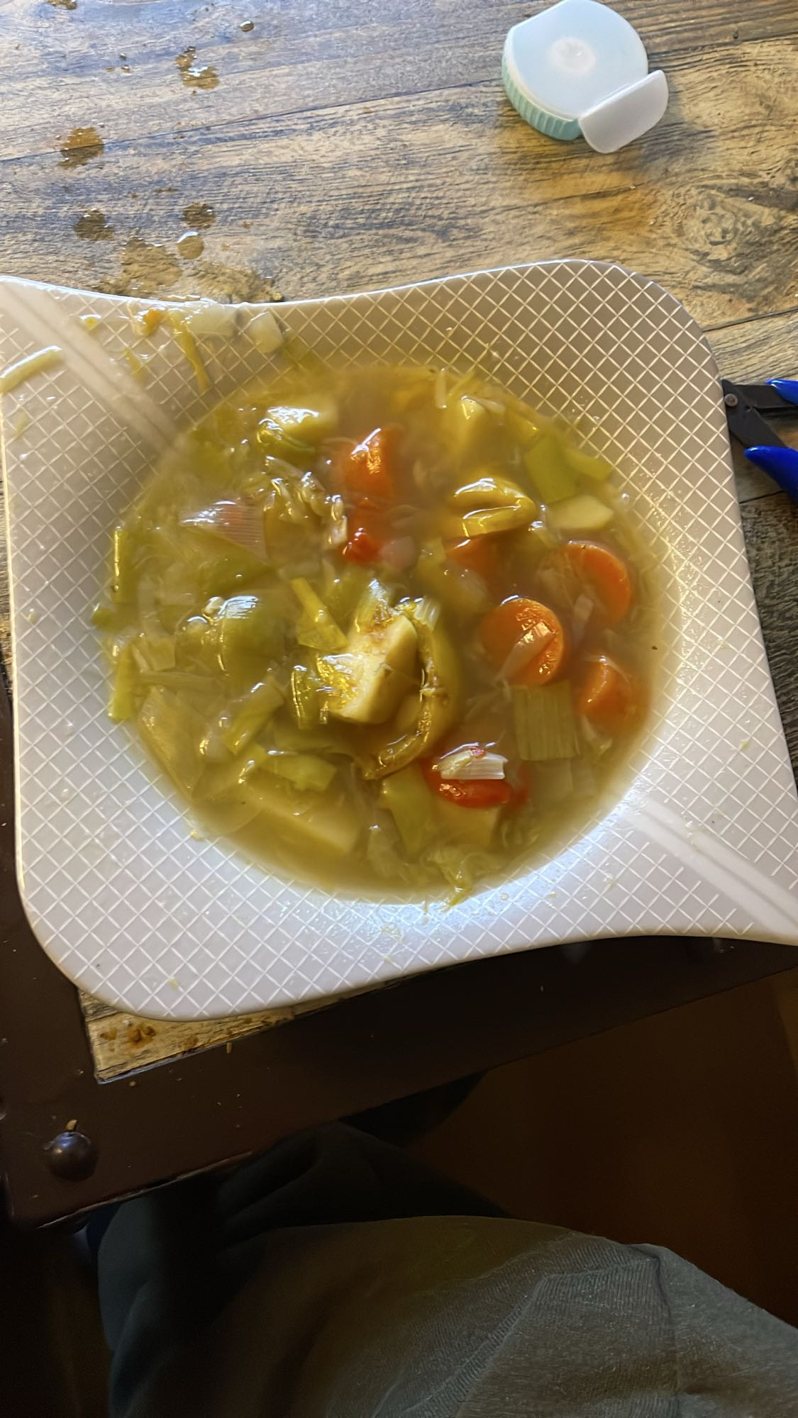 Soupe de légumes maison