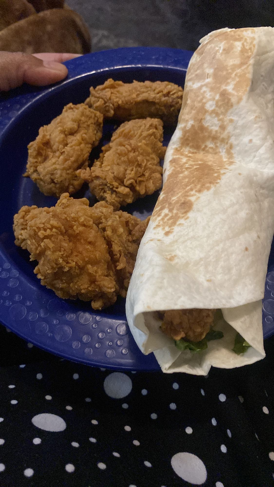 Fried chicken & wrap