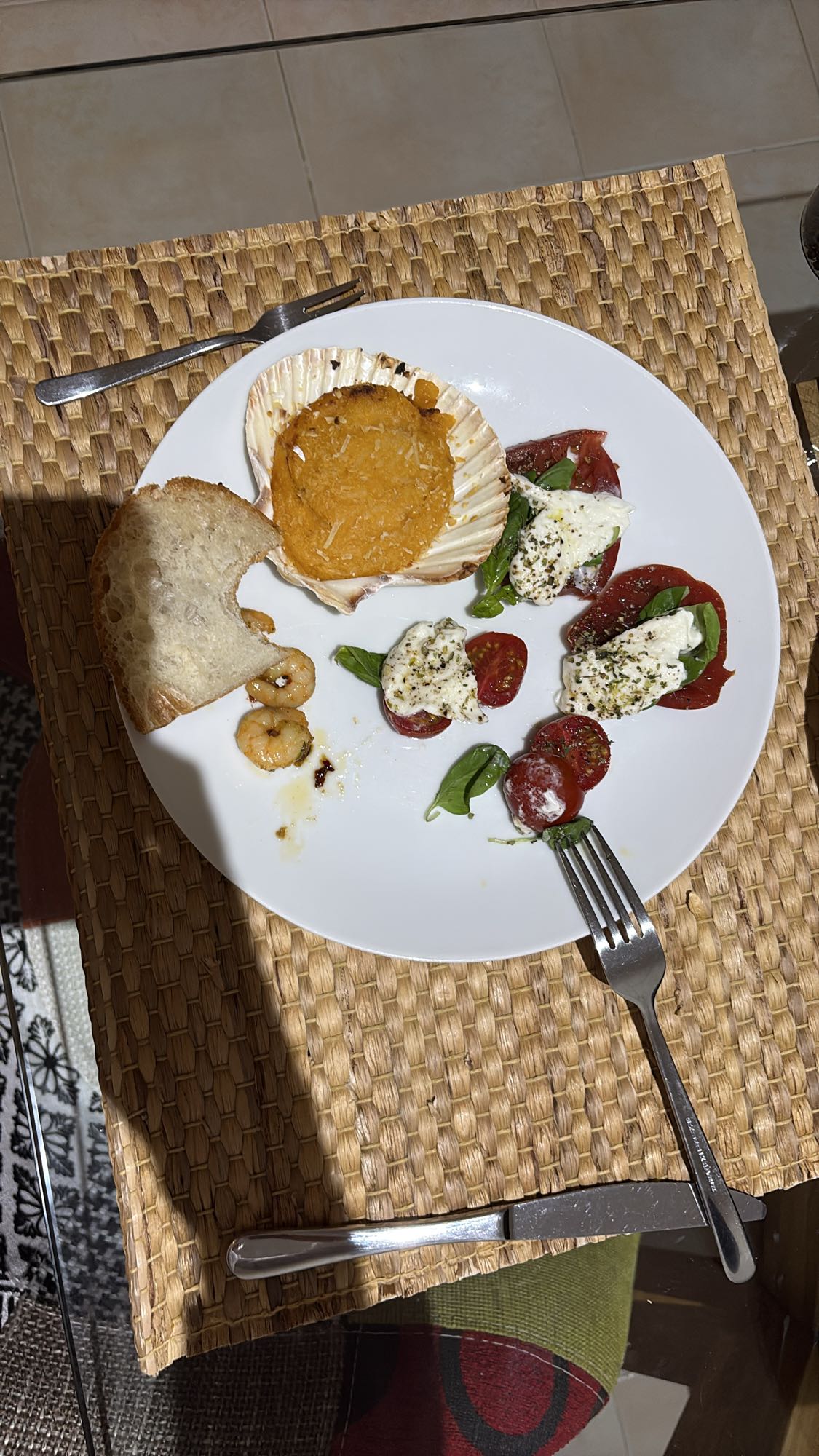 Seafood & Caprese Plate