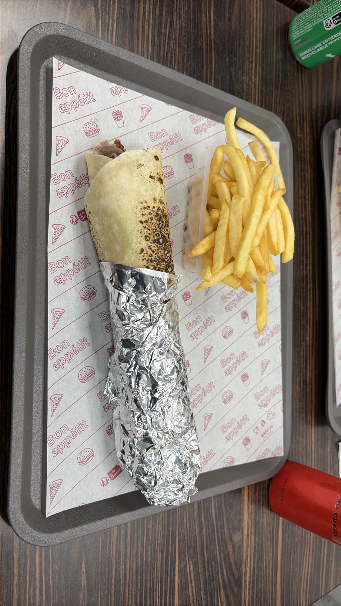 Wrap et frites