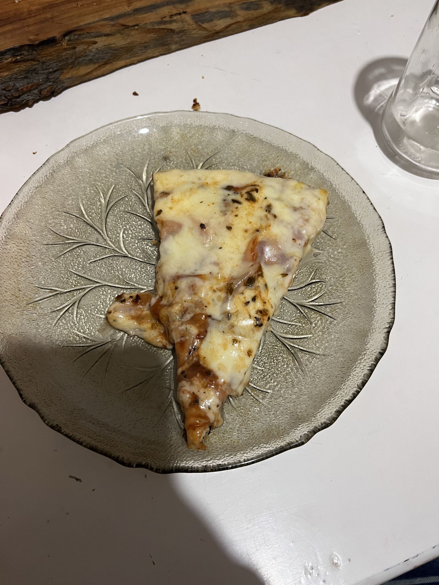 Rebanada de pizza de queso