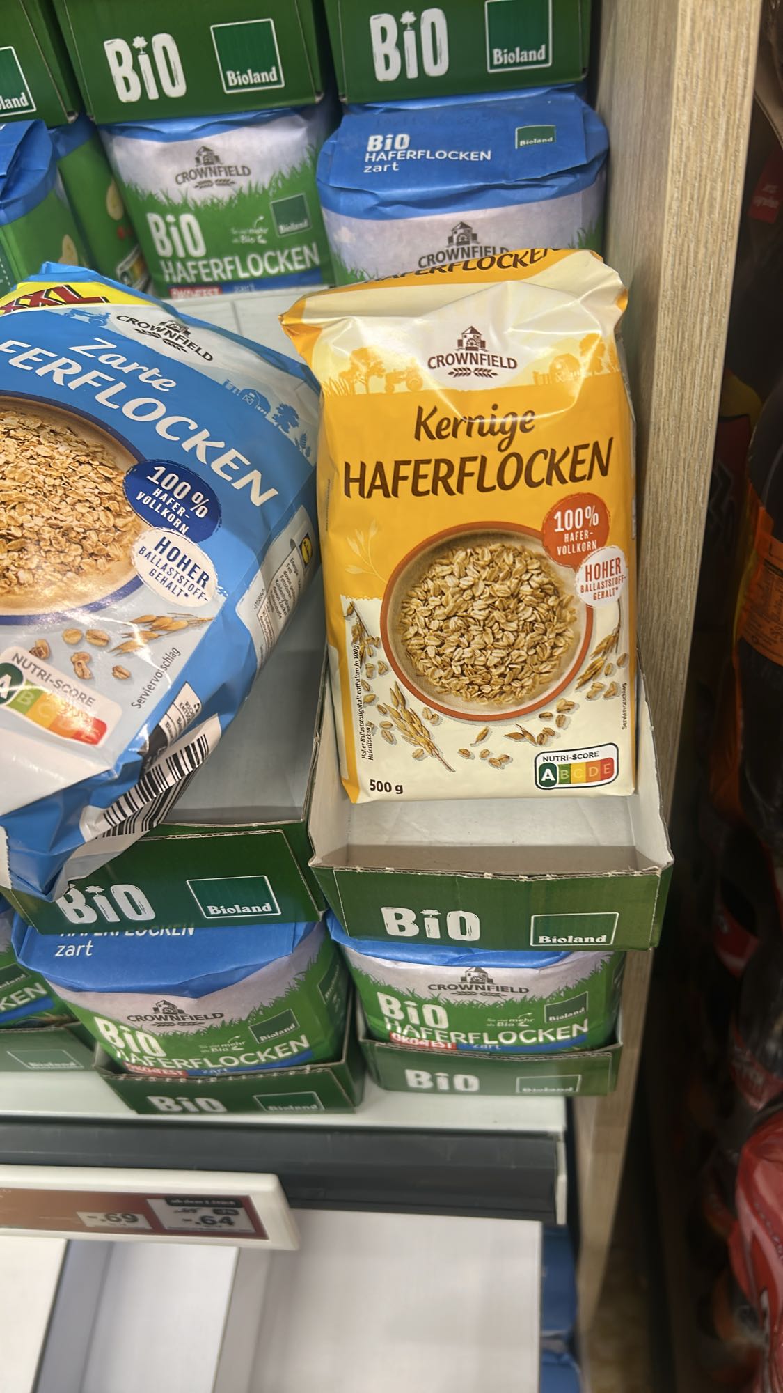 Kernige Haferflocken