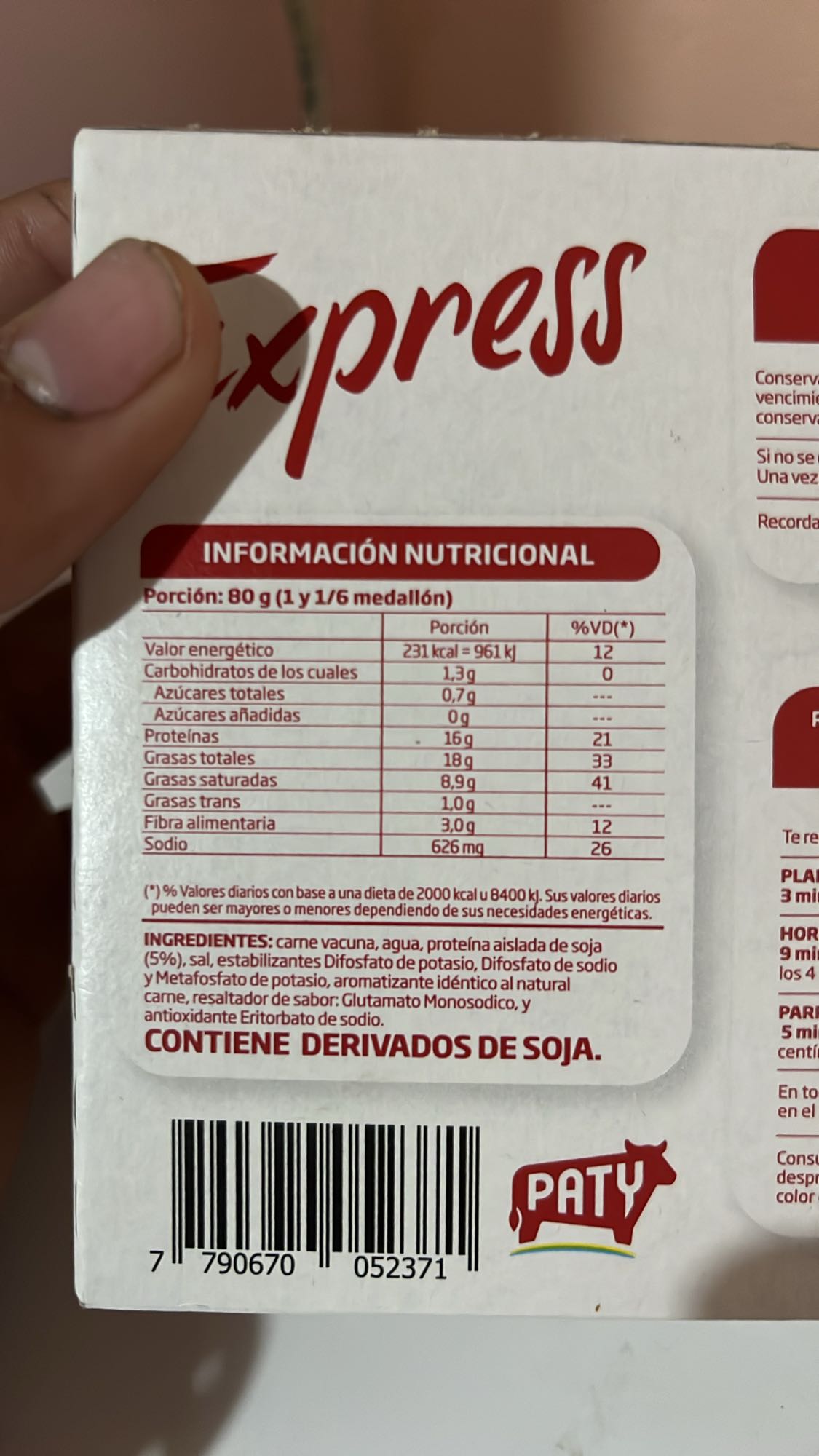 medallón carne express con huevos fritos en aceite de oliva