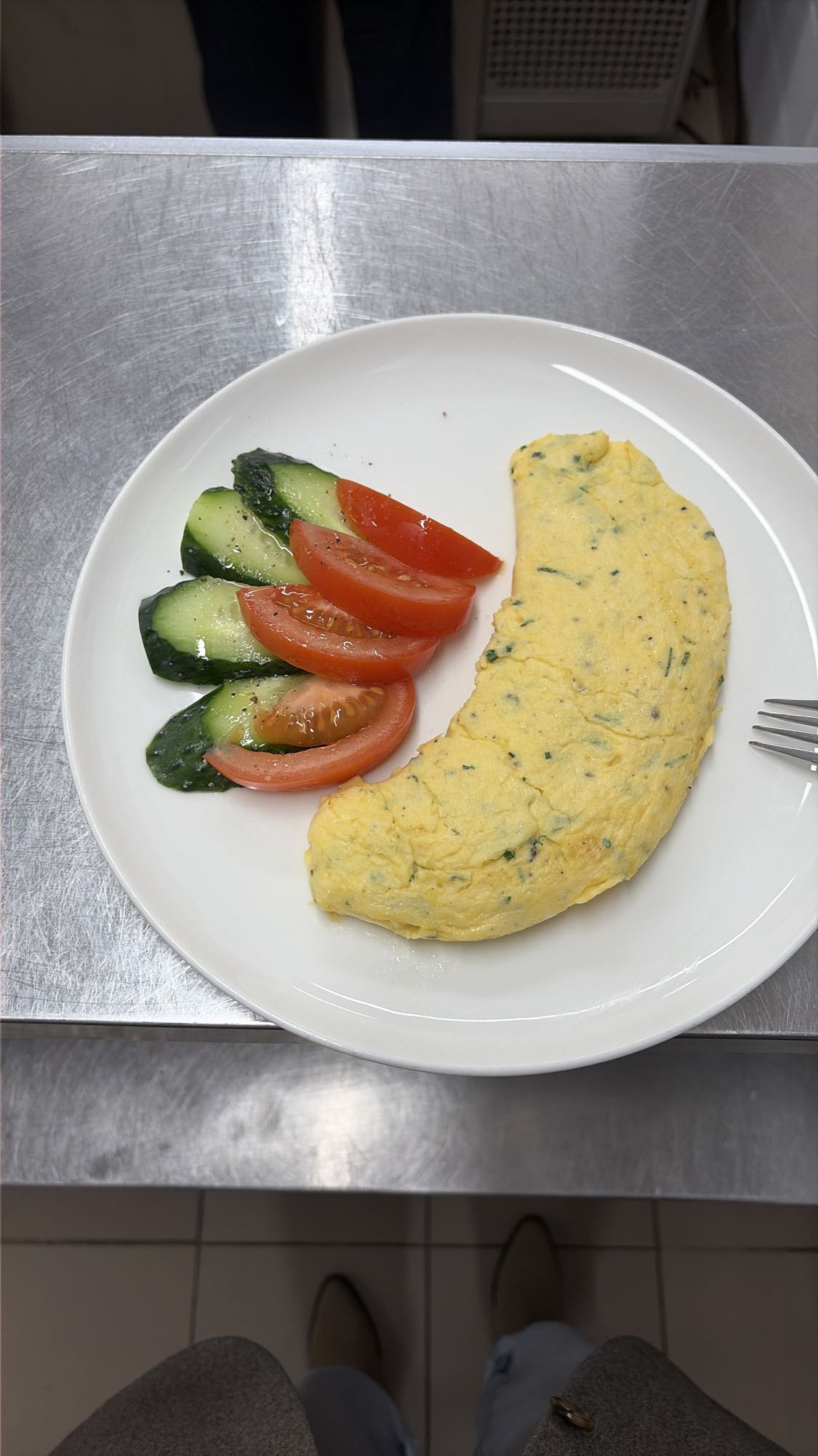 Омлет с овощами