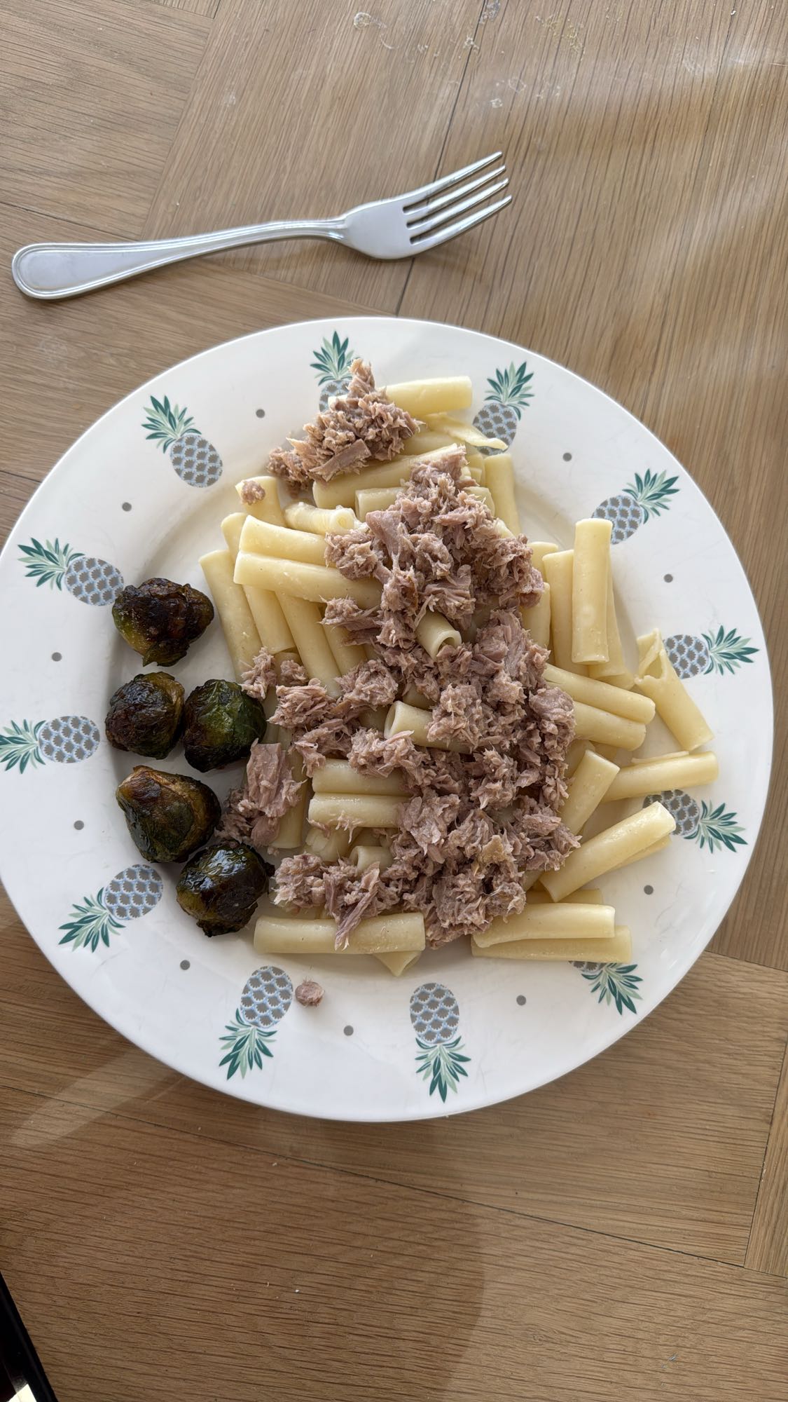 Tuna Pasta with Brussels