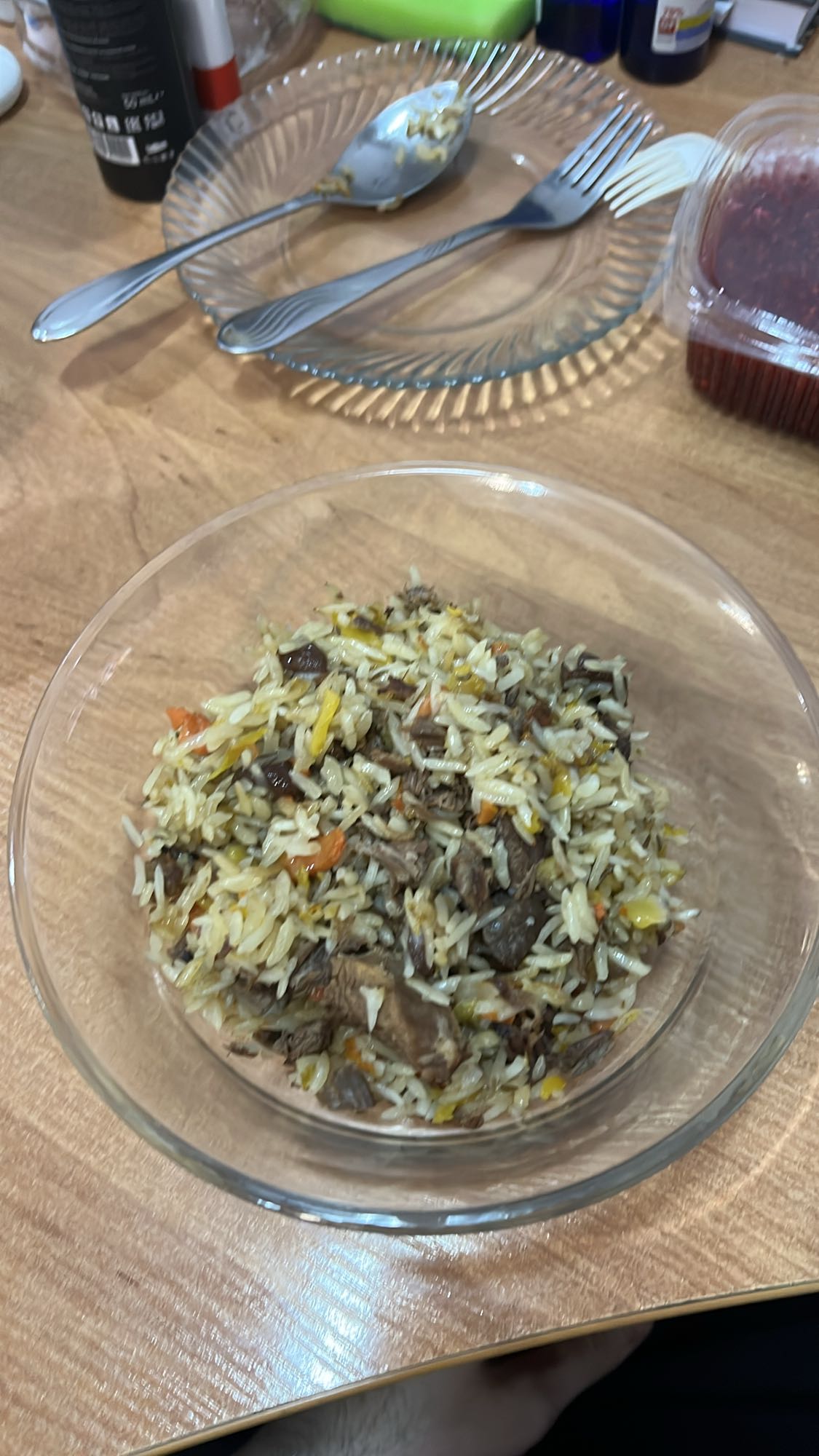 плов с говядиной