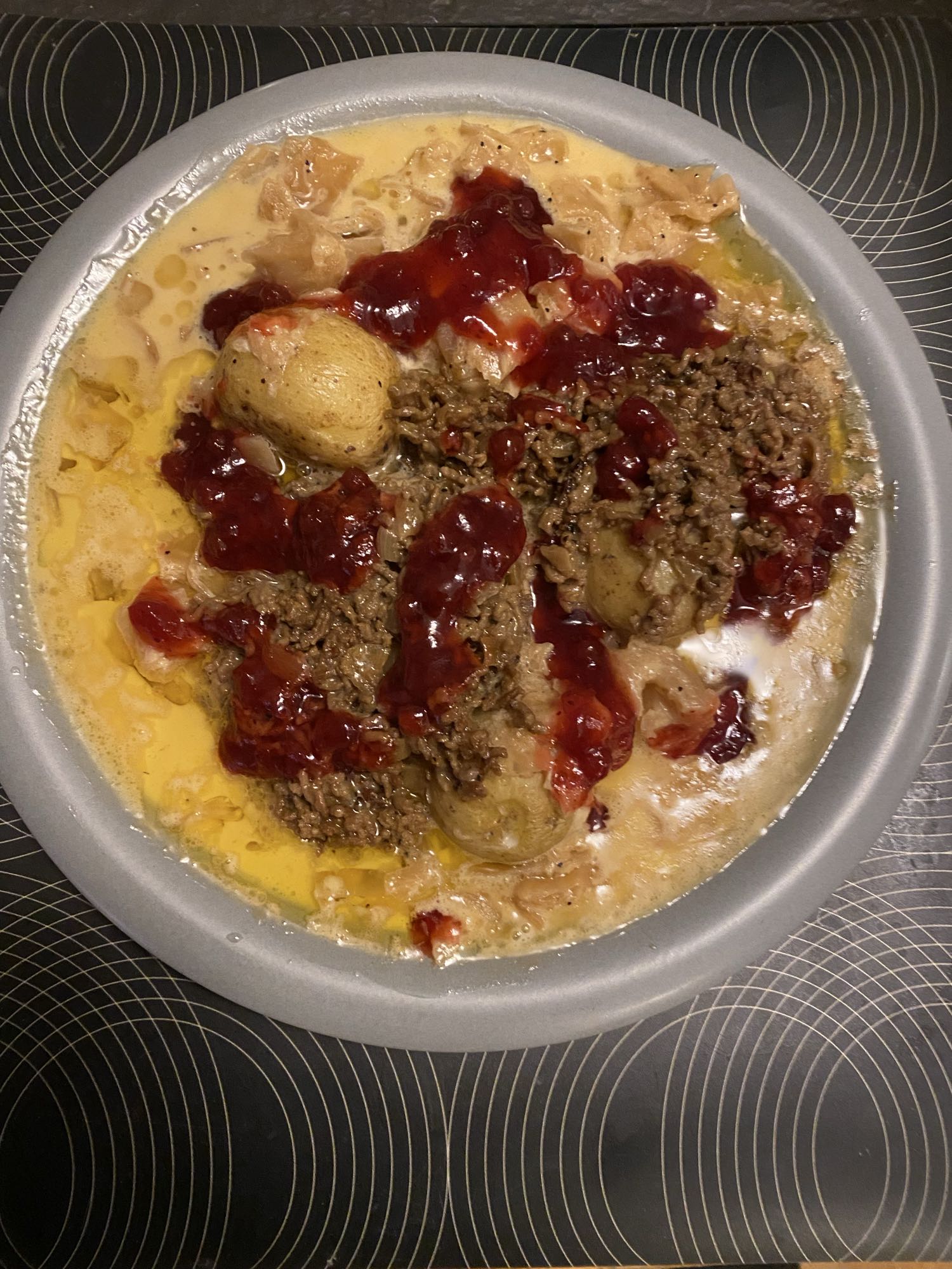 Köttfärs med potatis & sås