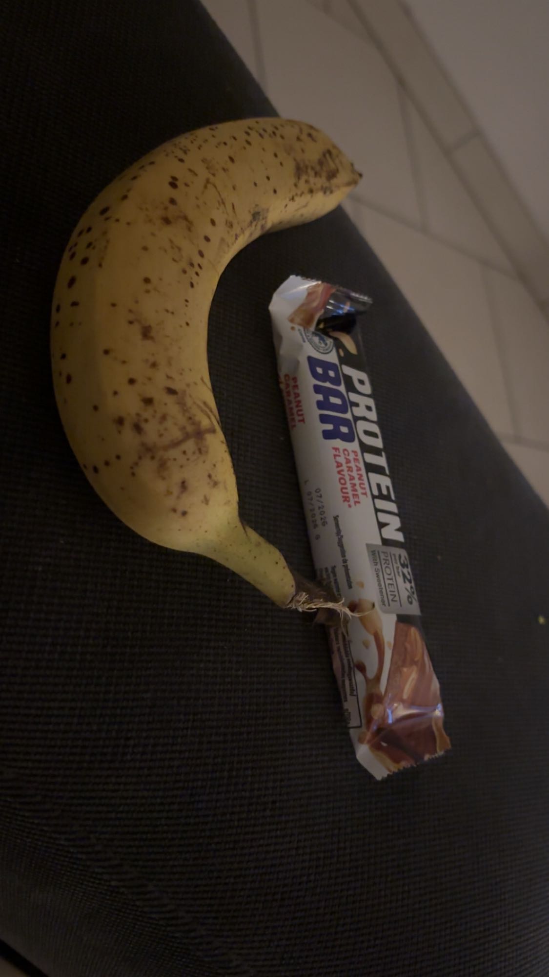 Barre protéinée et banane