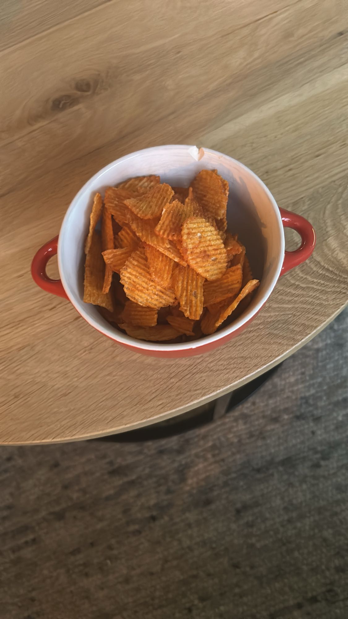 geribbelde chips snack