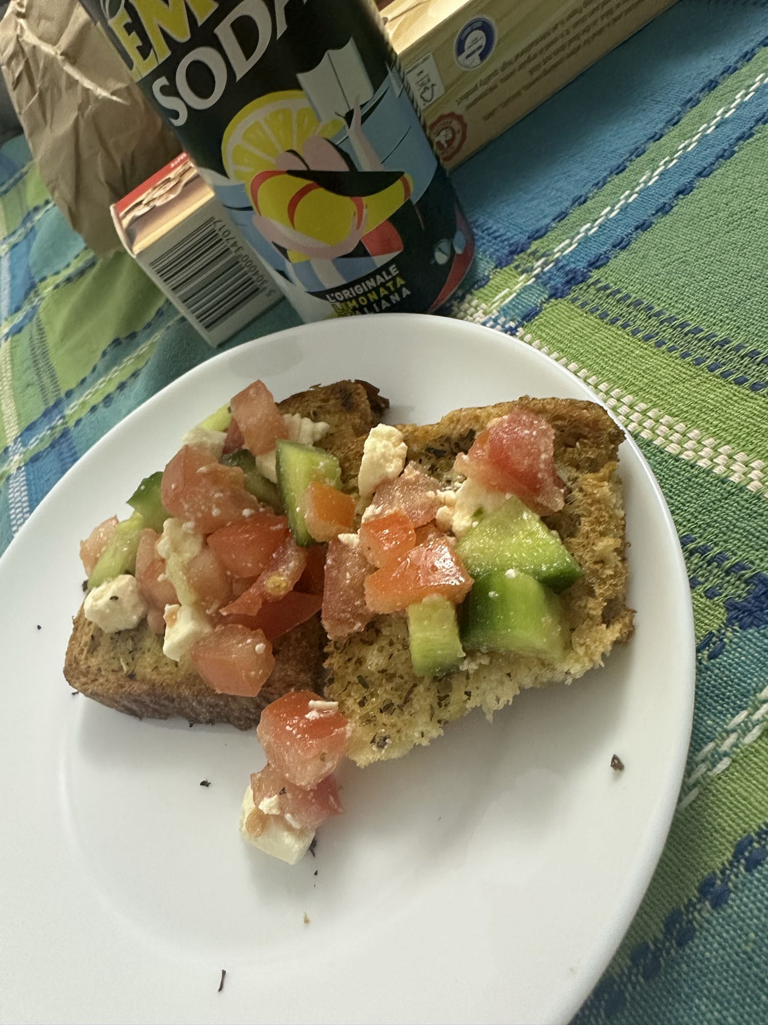 Veggie Feta Toast