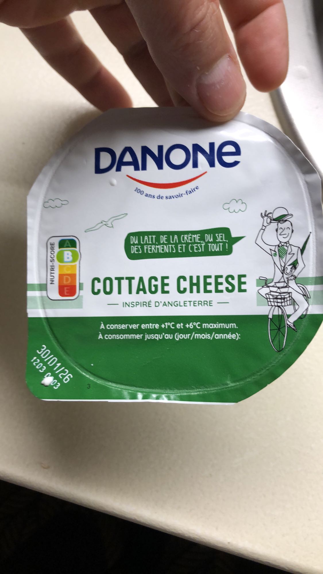 Fromage cottage Danone