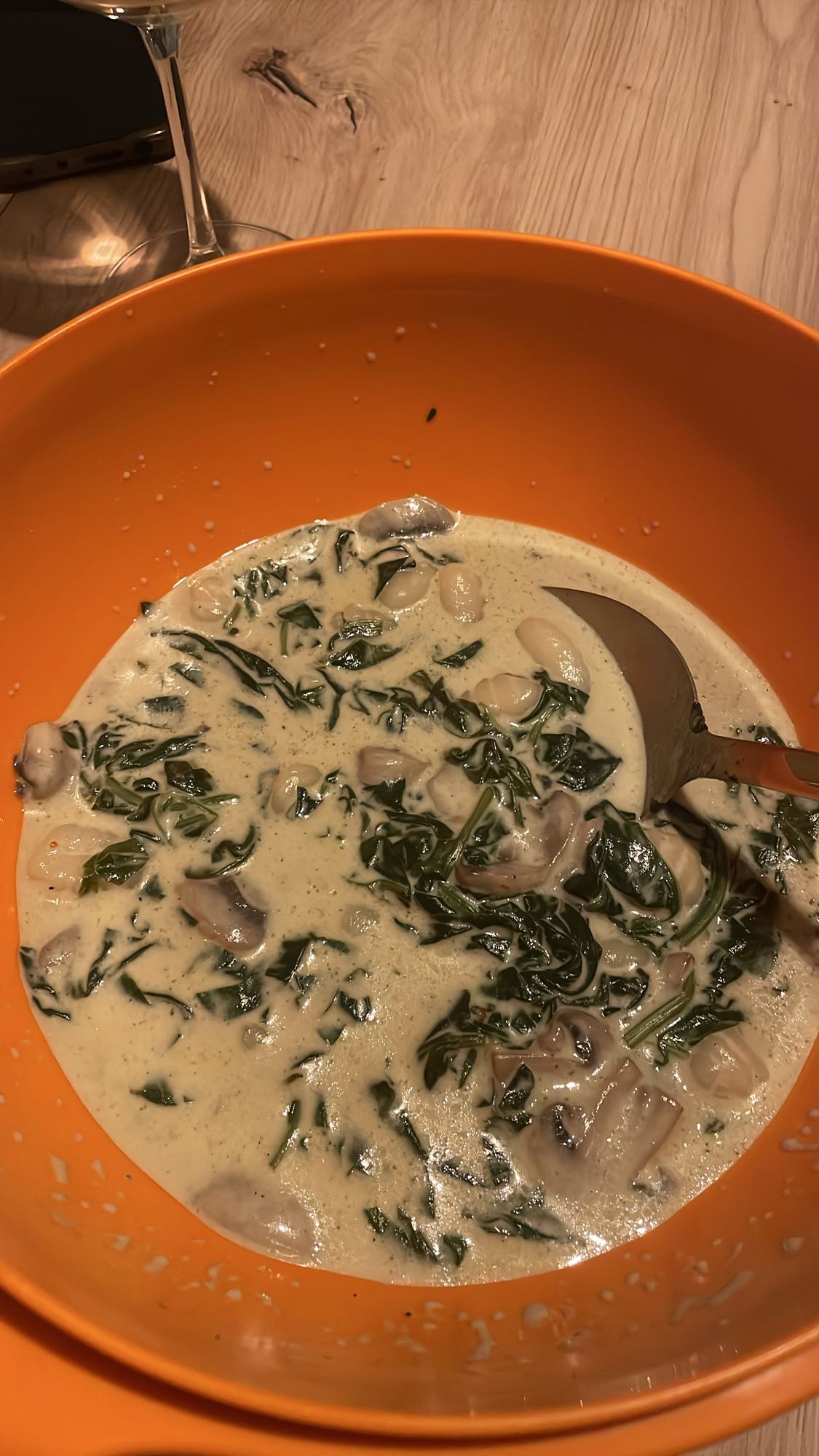 Champignon-Spinat-Eintopf