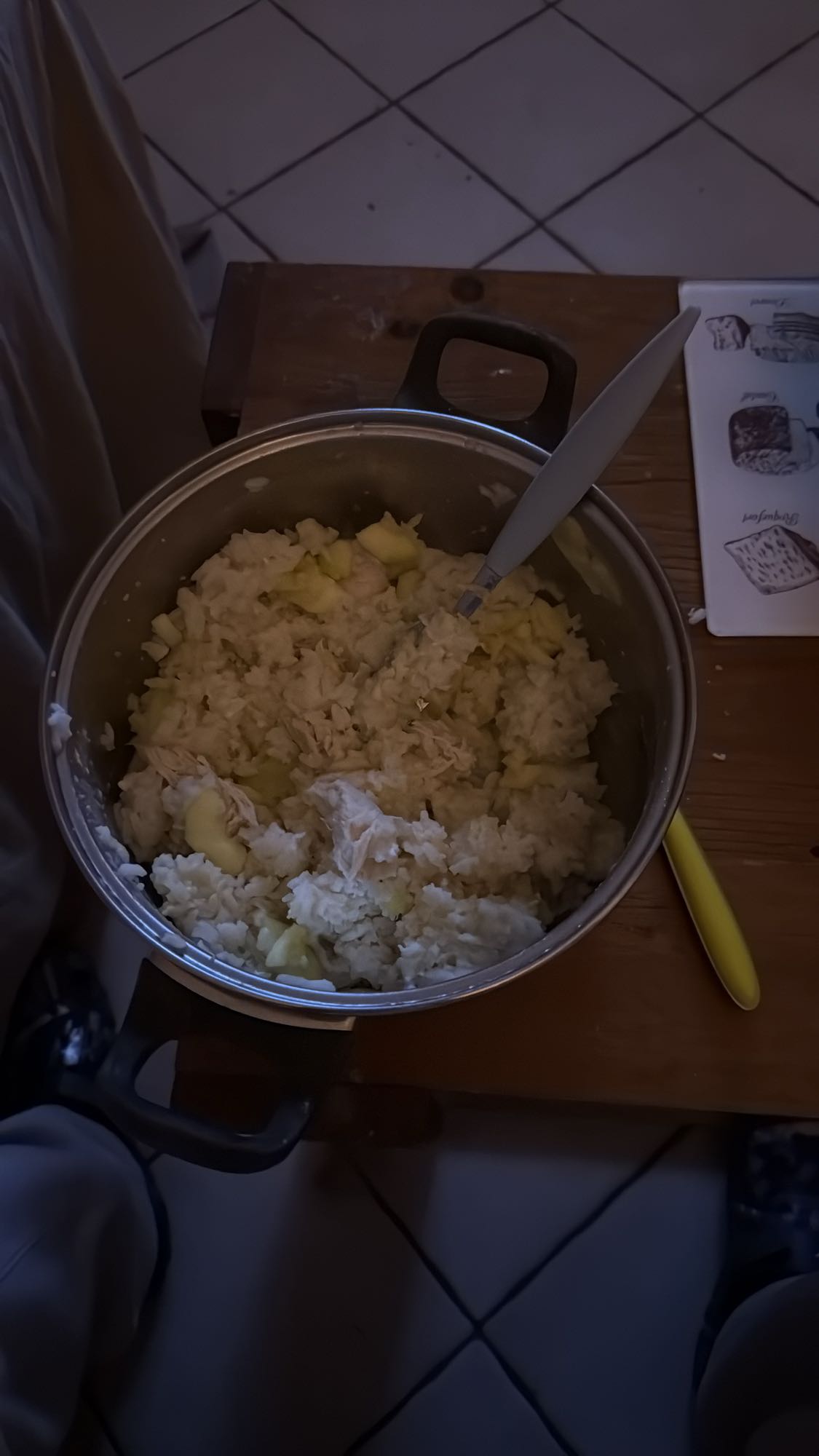 Riz, poulet et pommes