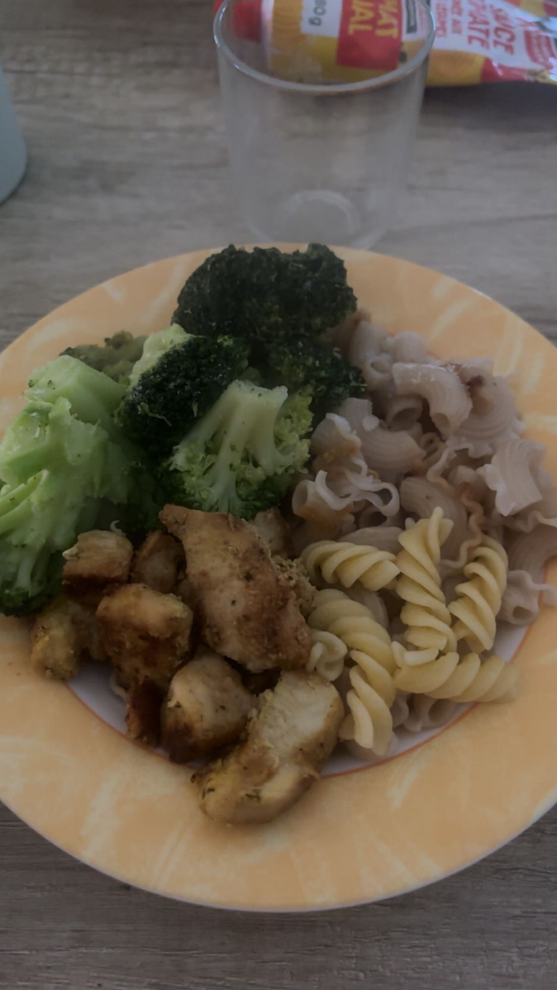 Poulet pâtes brocoli