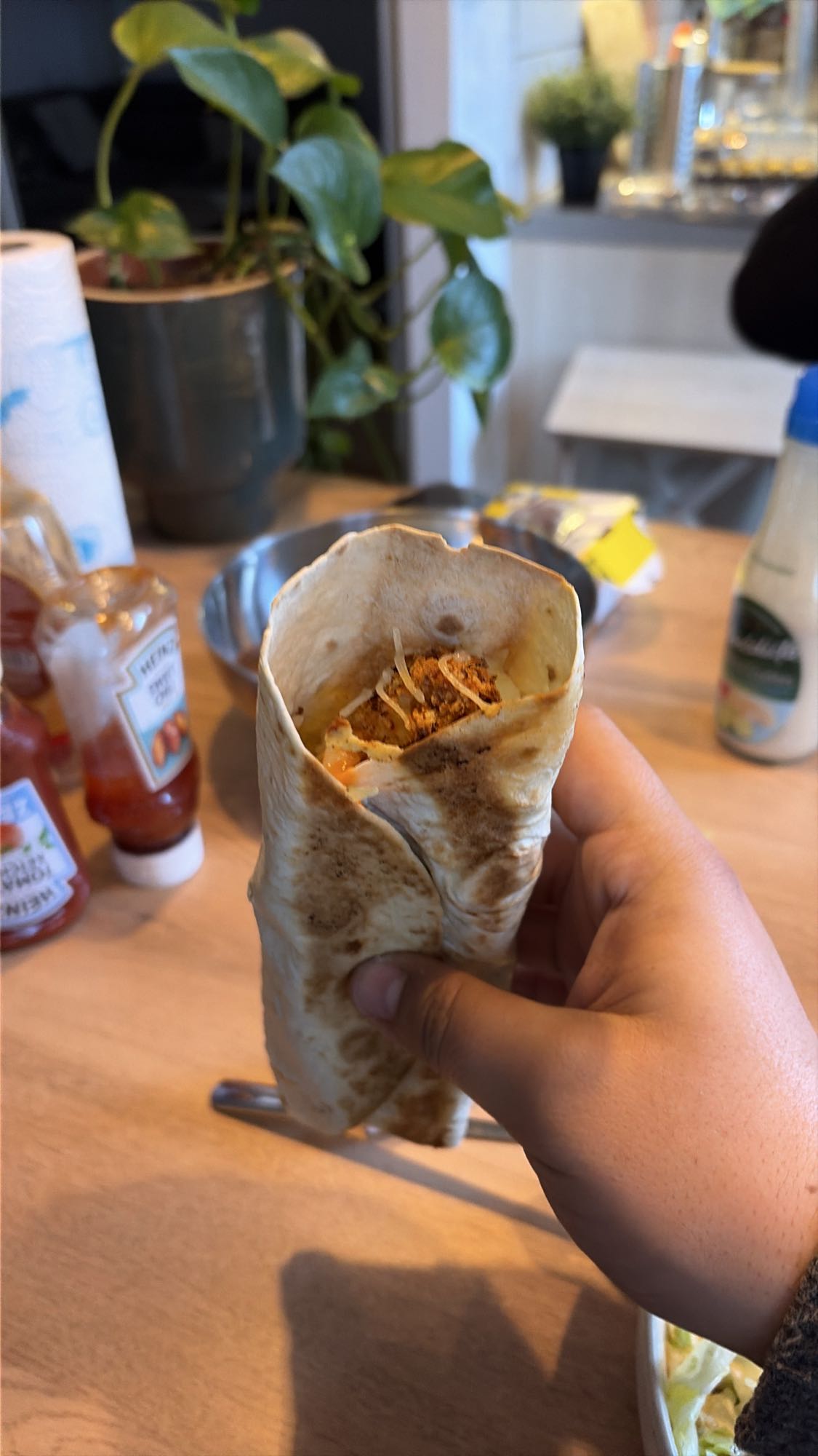 Wrap au poulet épicé