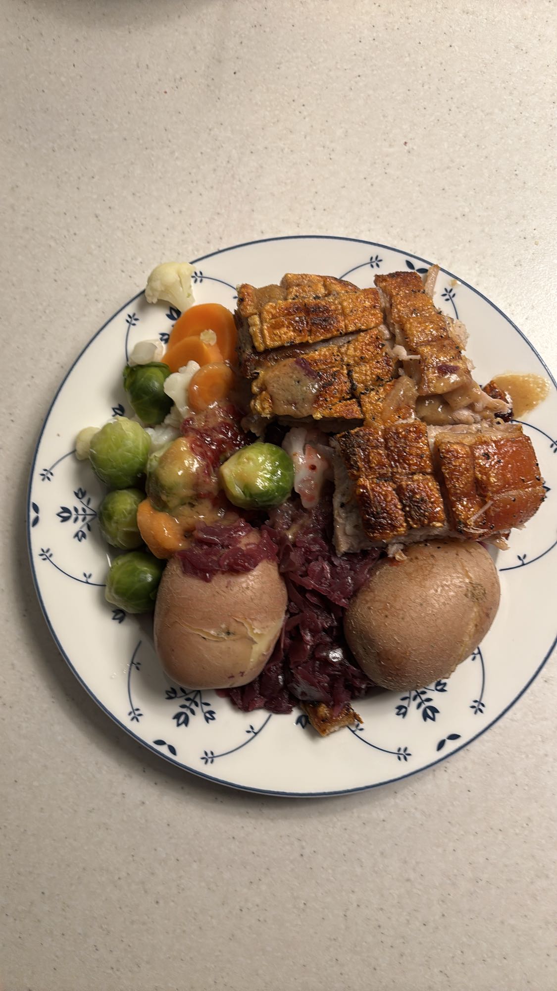 Ribbe med grønnsaker