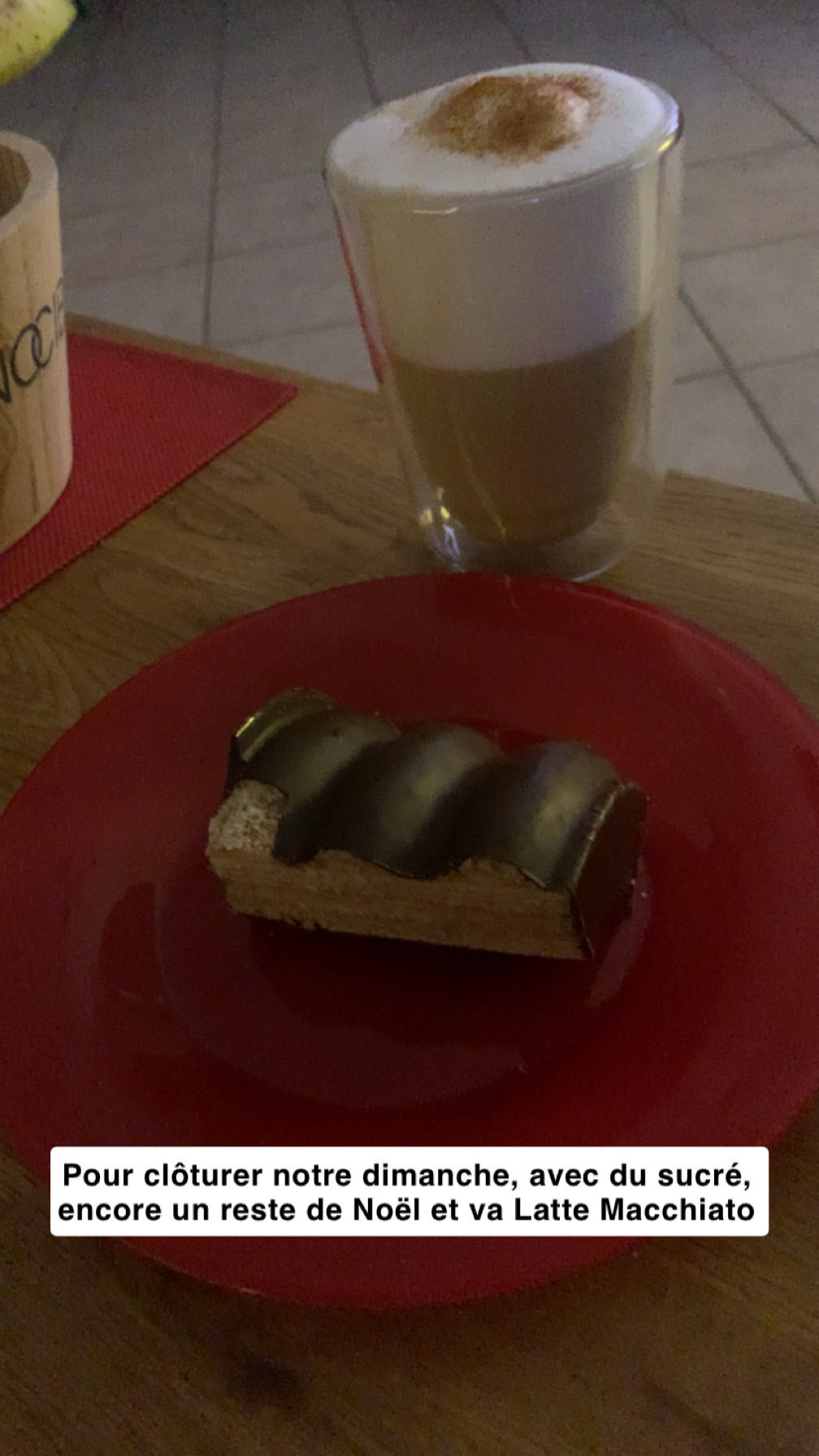Gâteau chocolat et latte