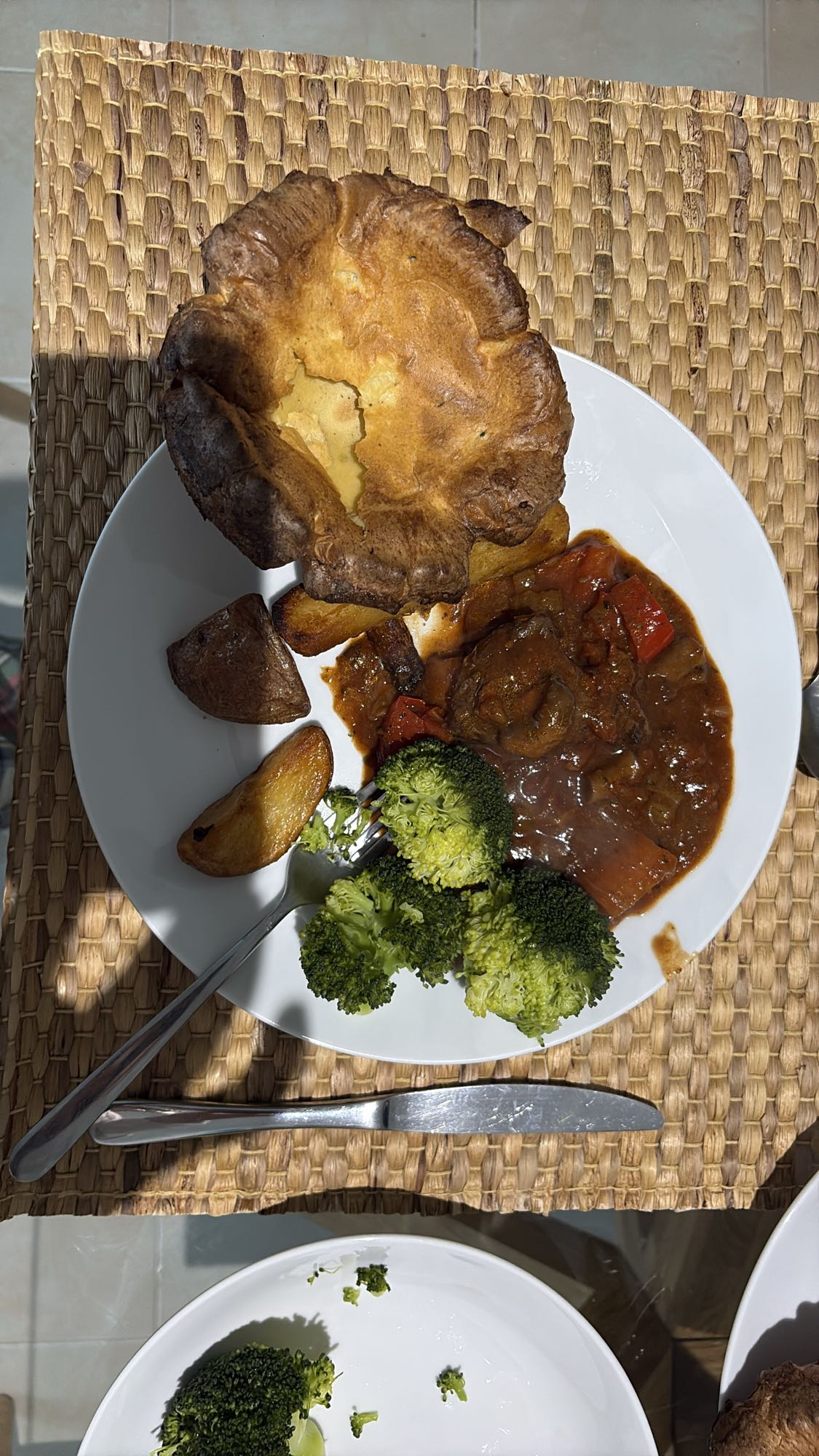 Beef stew with Yorkshire