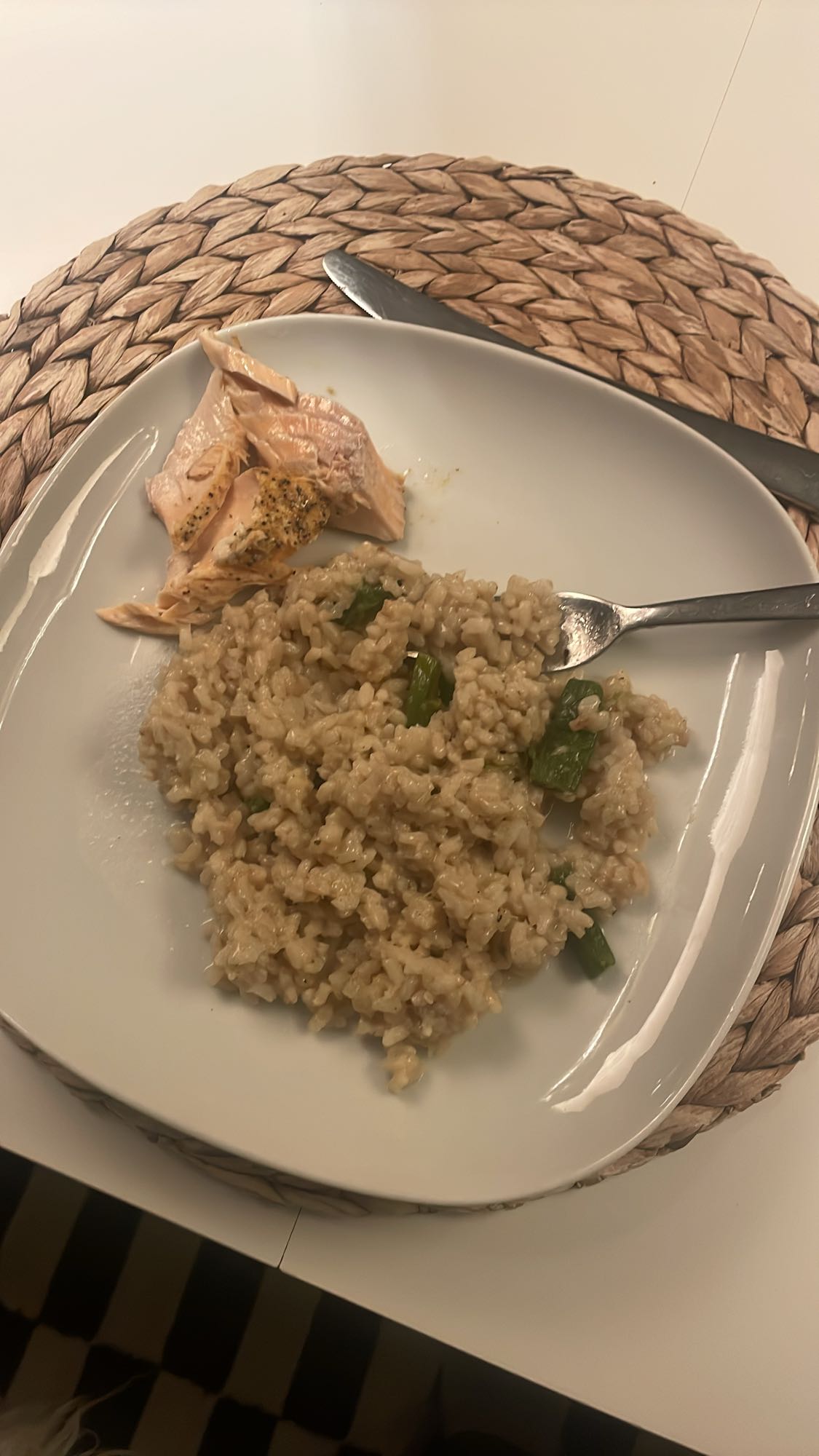Lax med risotto