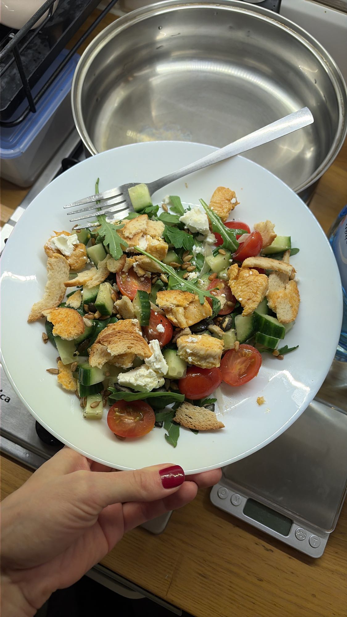 Куриный салат с овощами