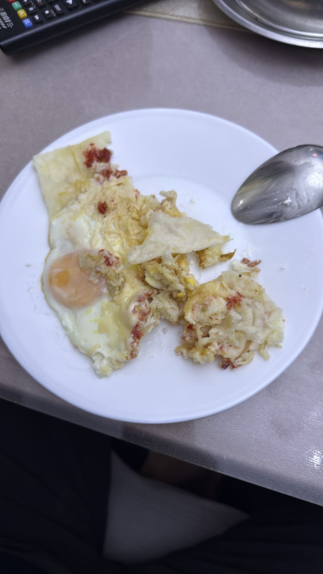 яичница с лавашом