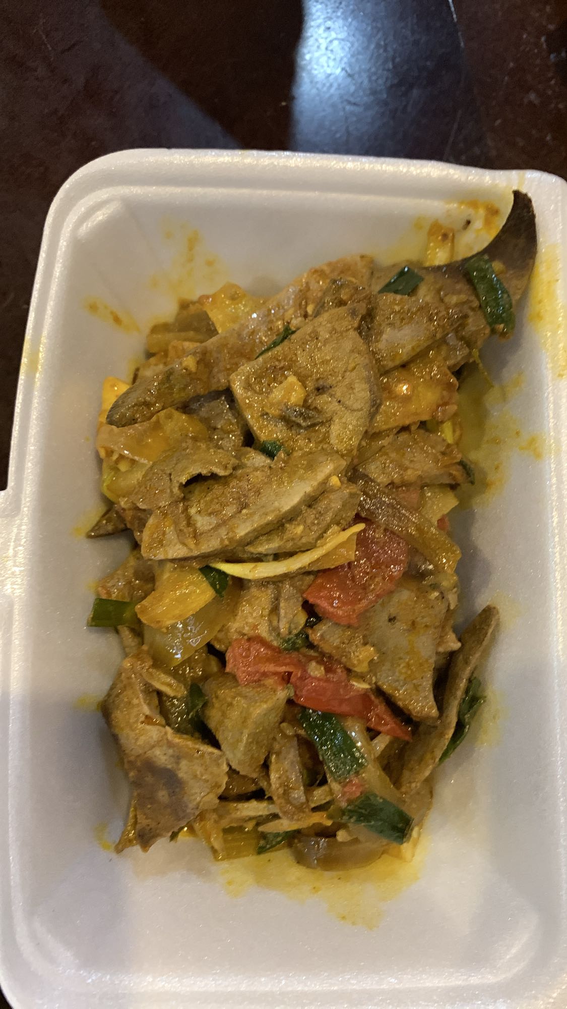 Spicy liver stir-fry