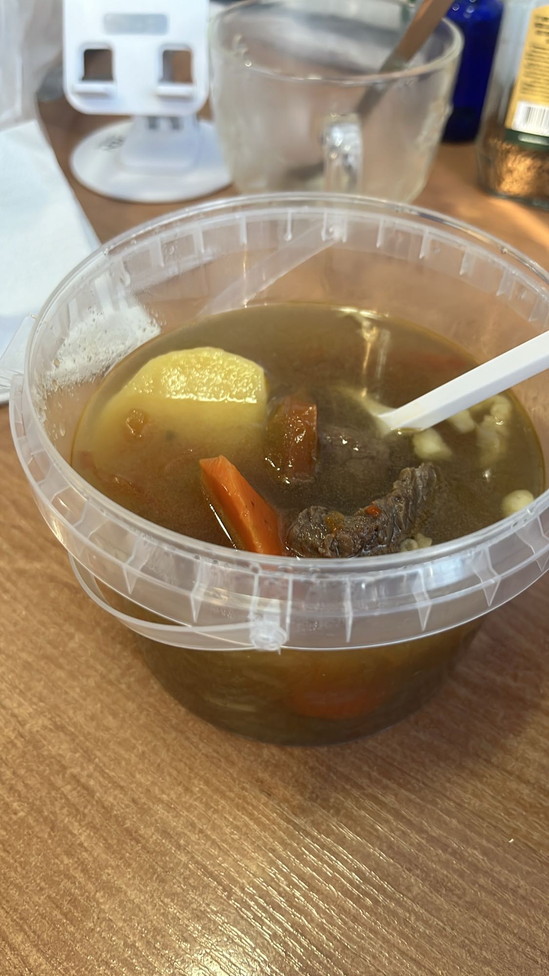 говяжий суп с овощами