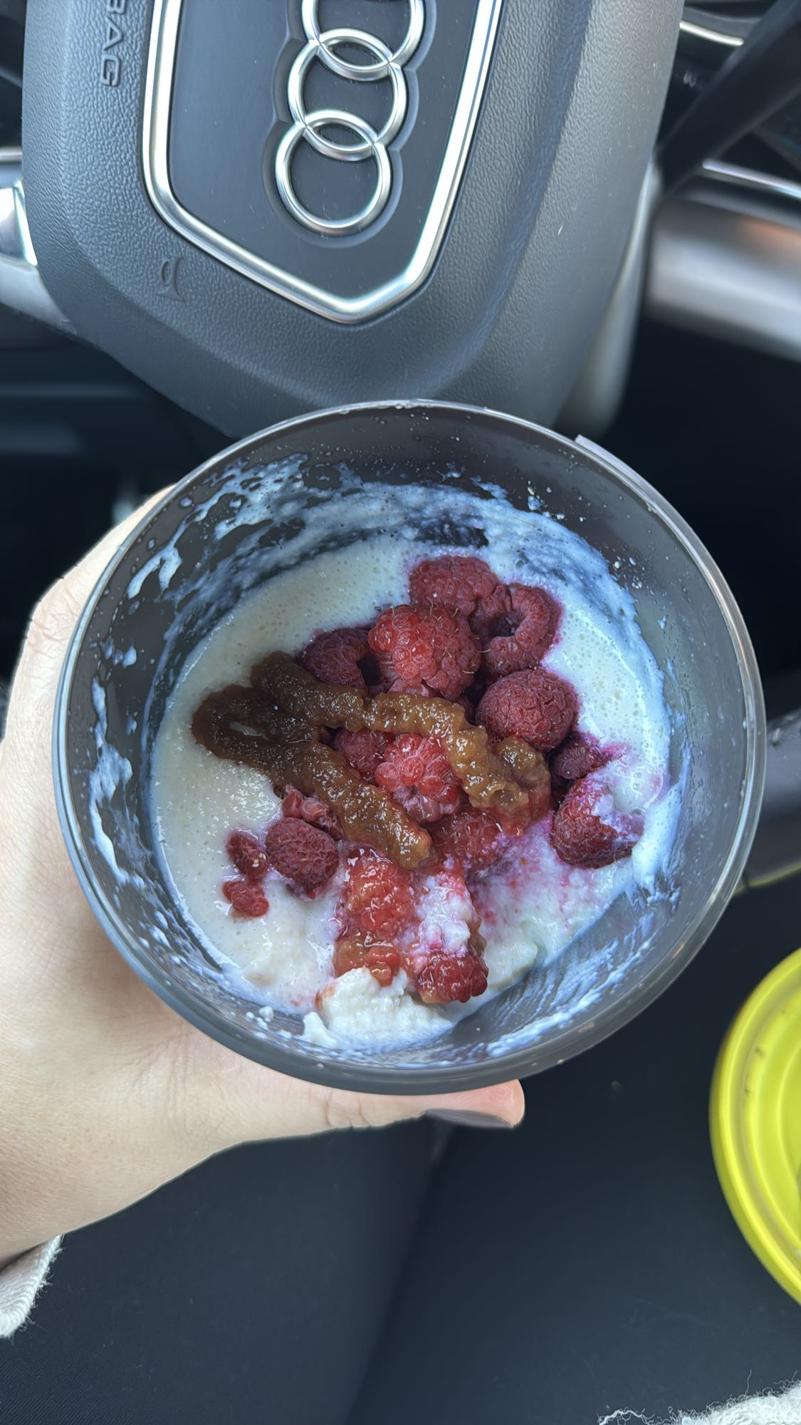 Havermout met frambozen