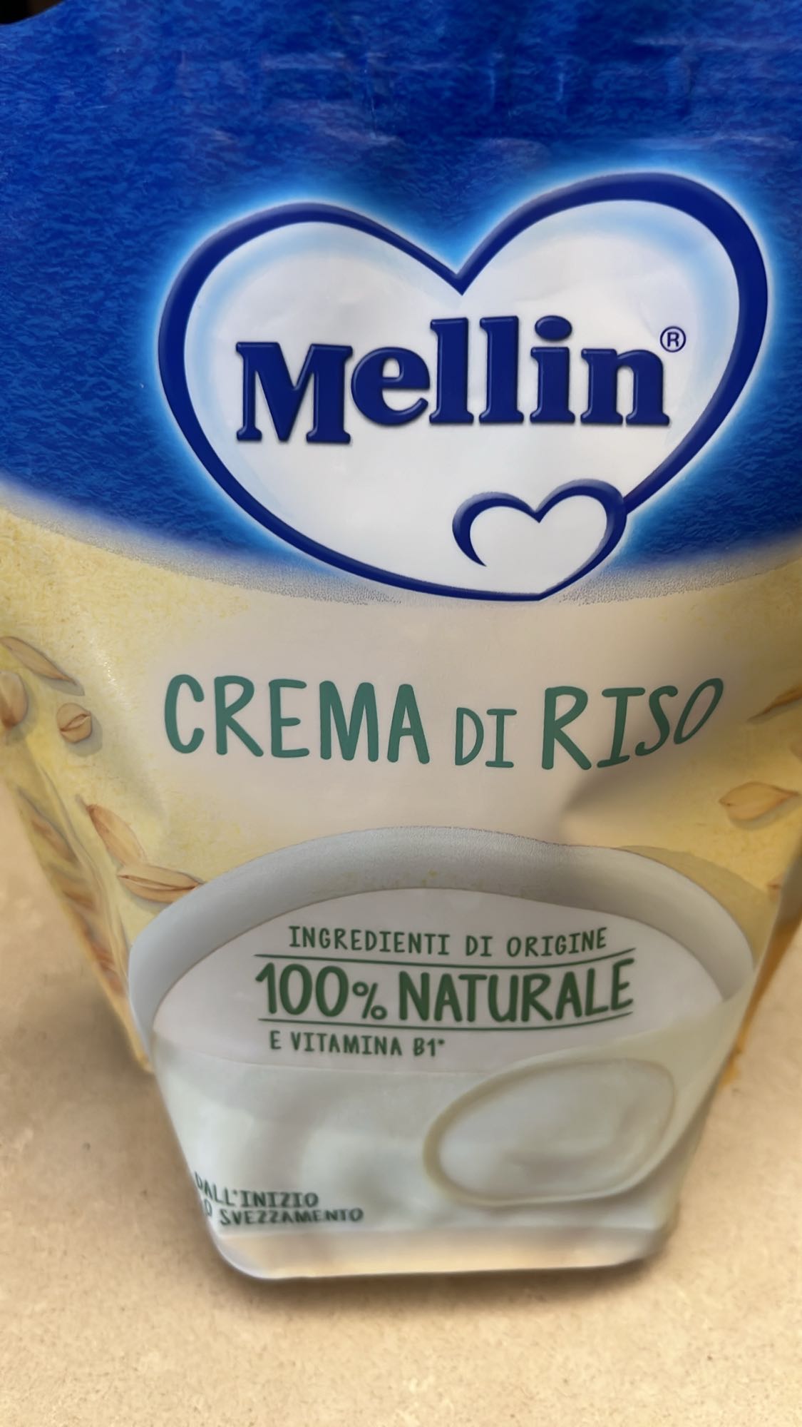 Crema di riso Mellin