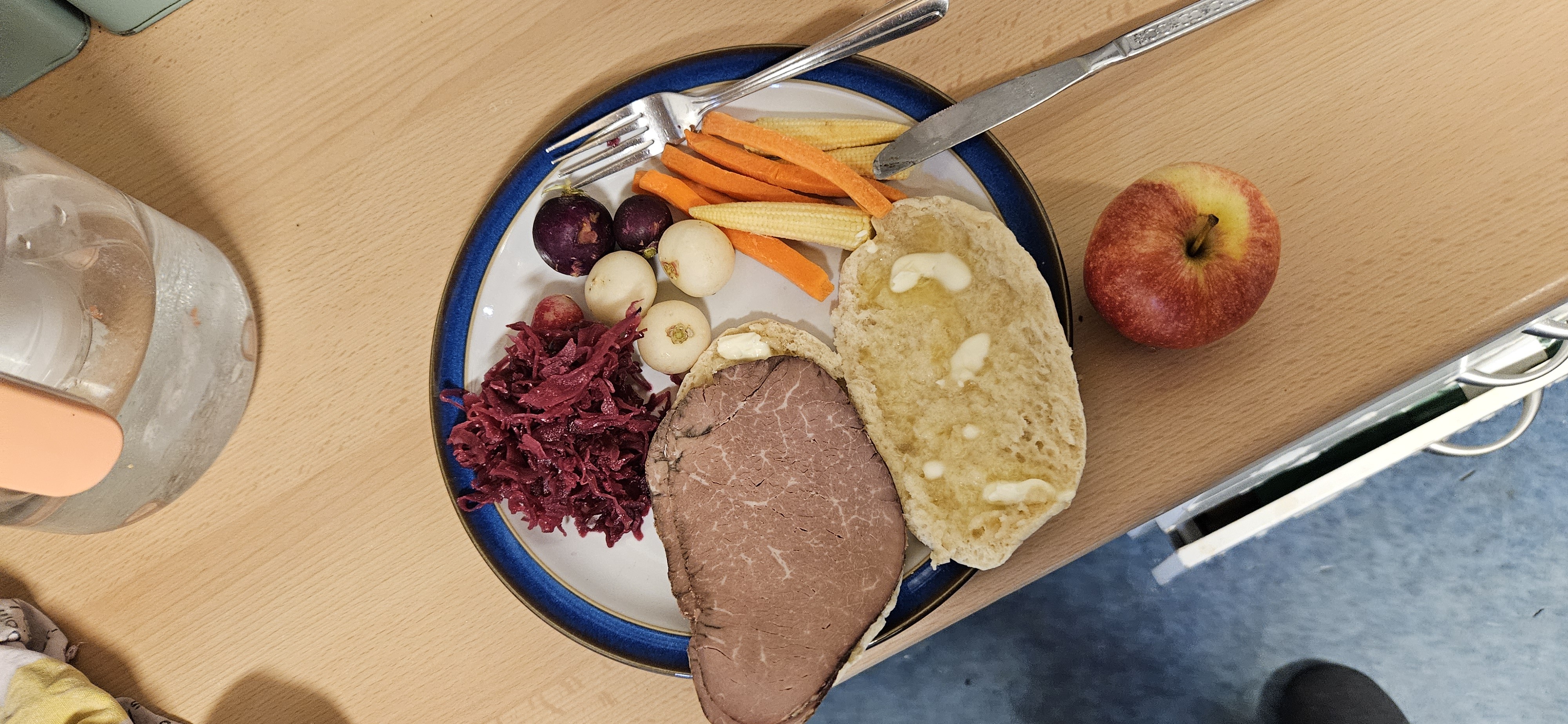 Roast beef and veggies