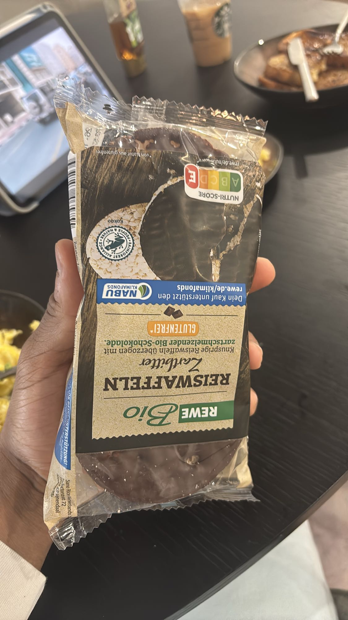 Galette riz chocolat