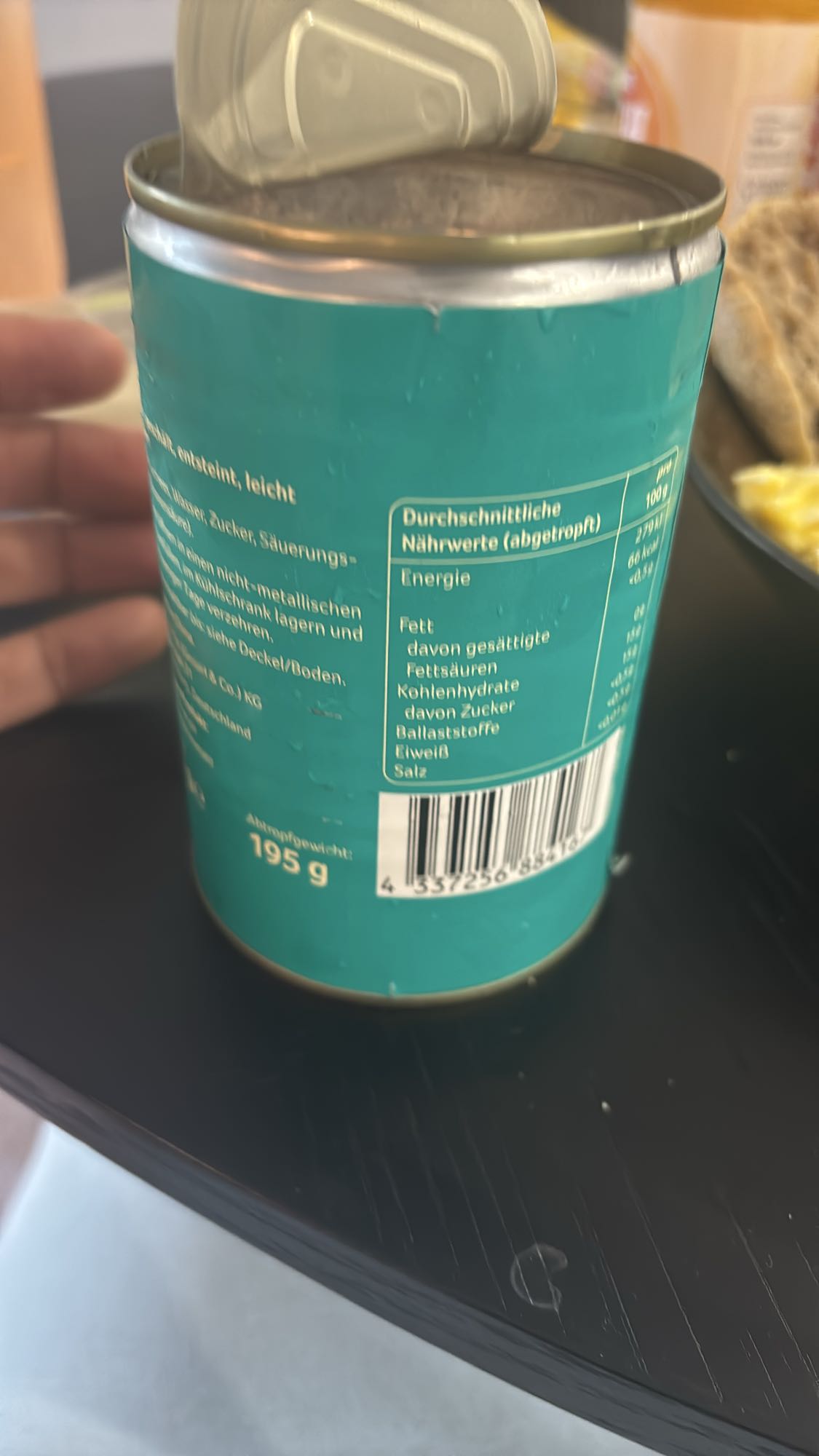 Petits pois en conserve