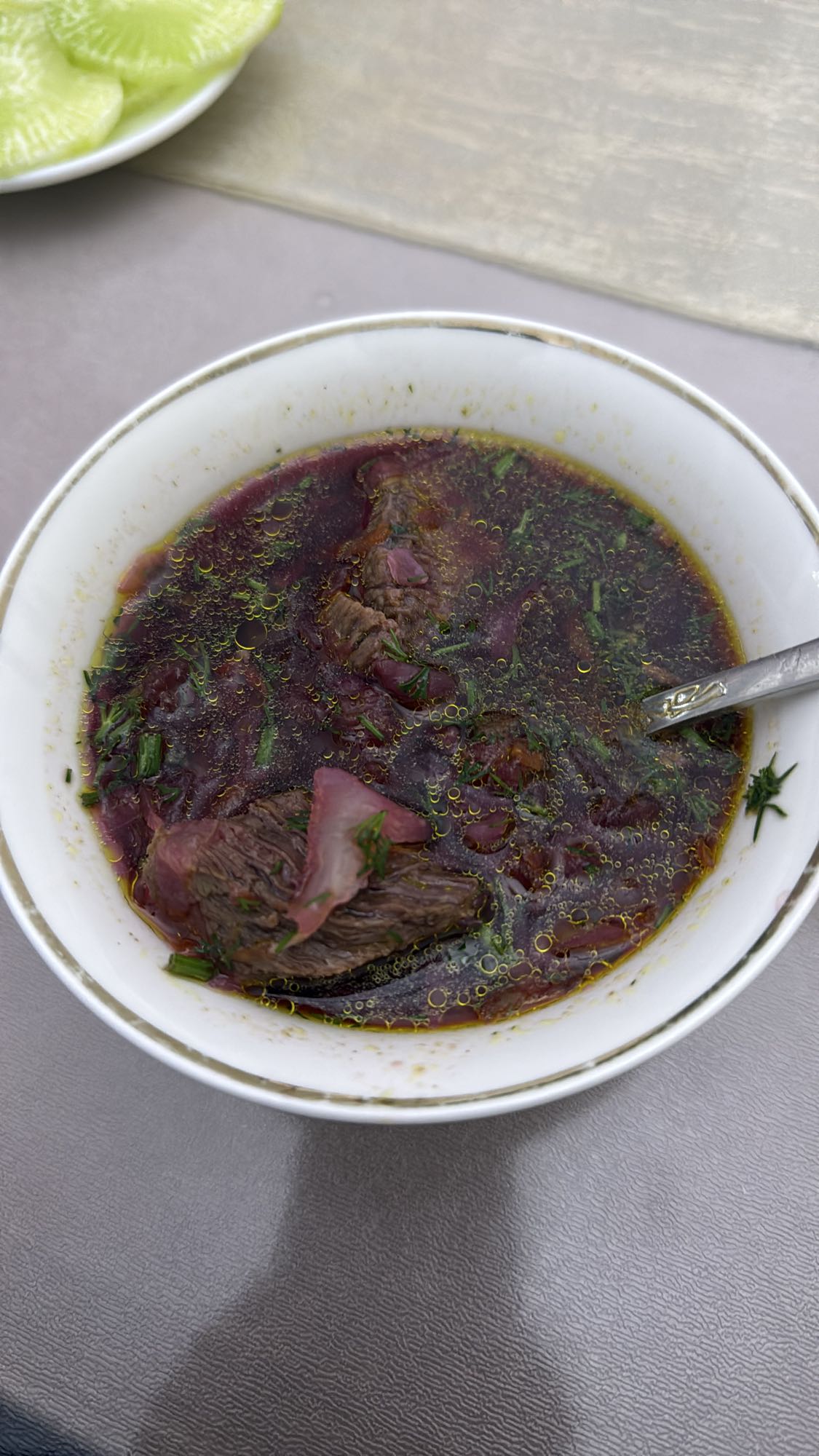 борщ с говядиной