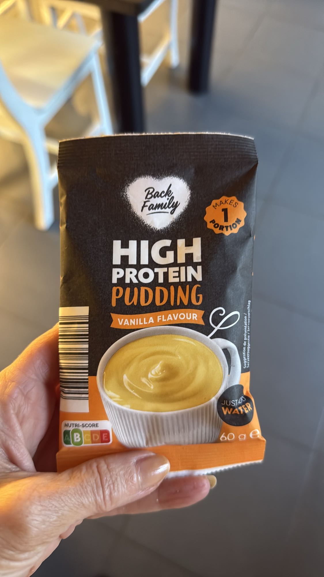 Vanille eiwitpudding