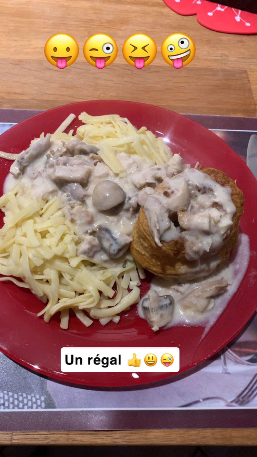 Vol-au-vent et pâtes