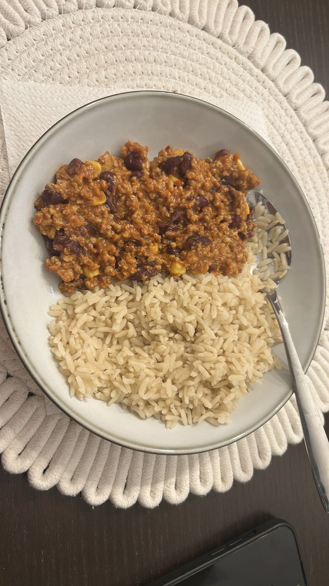 Orez cu chili con carne