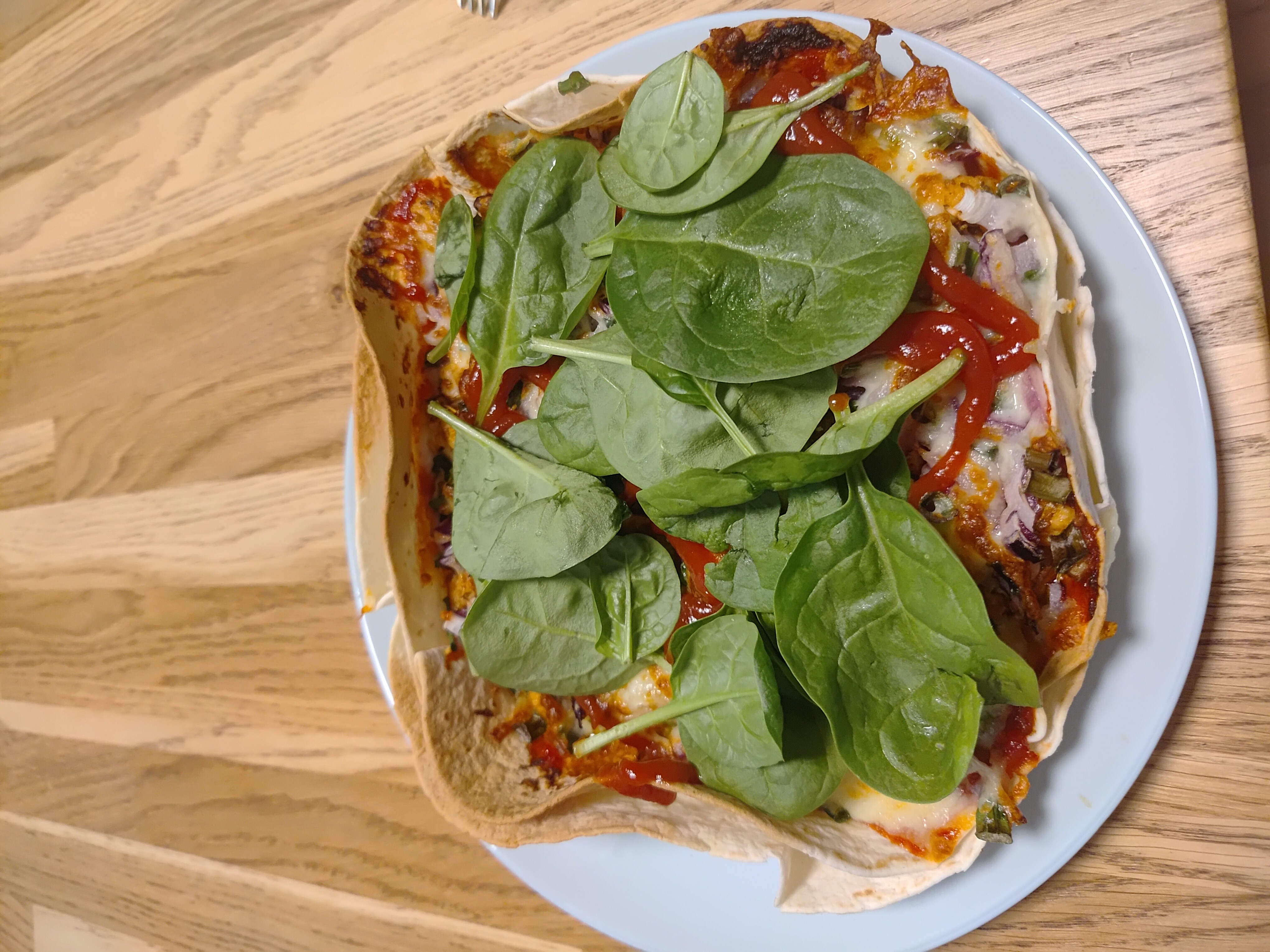 Tortilla Veggie Pizza