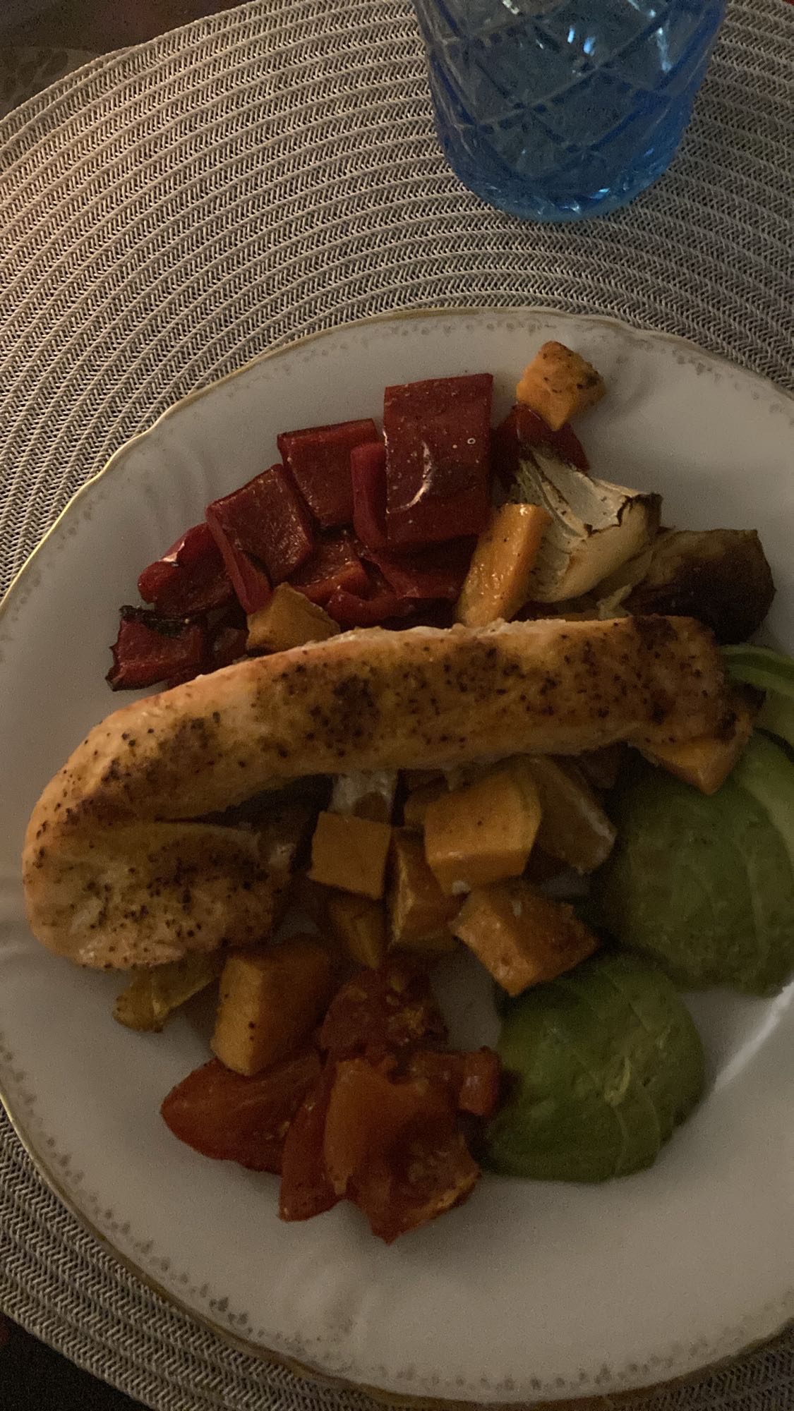 Lax med rostade grönsaker