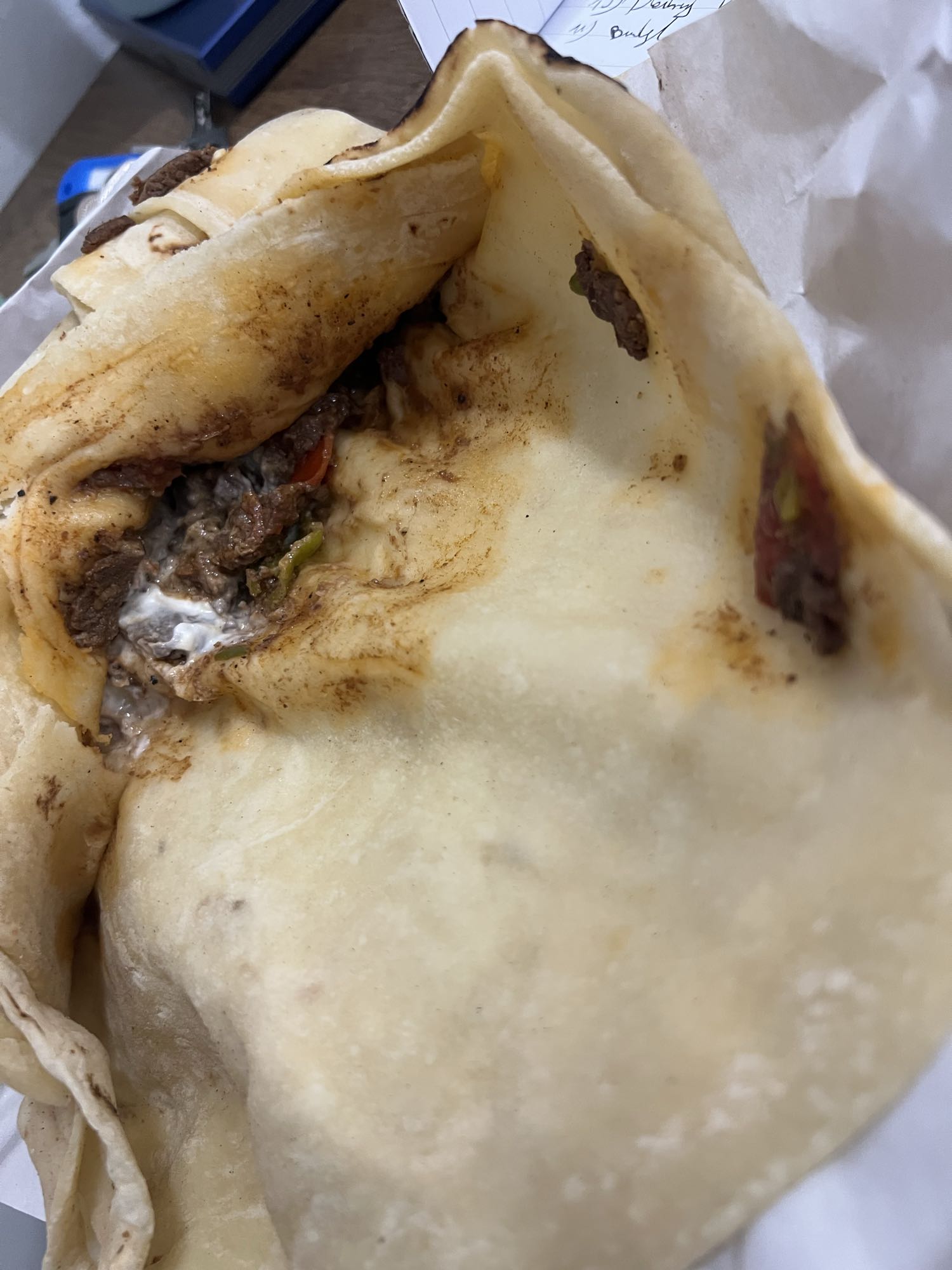Beef Shawarma Wrap