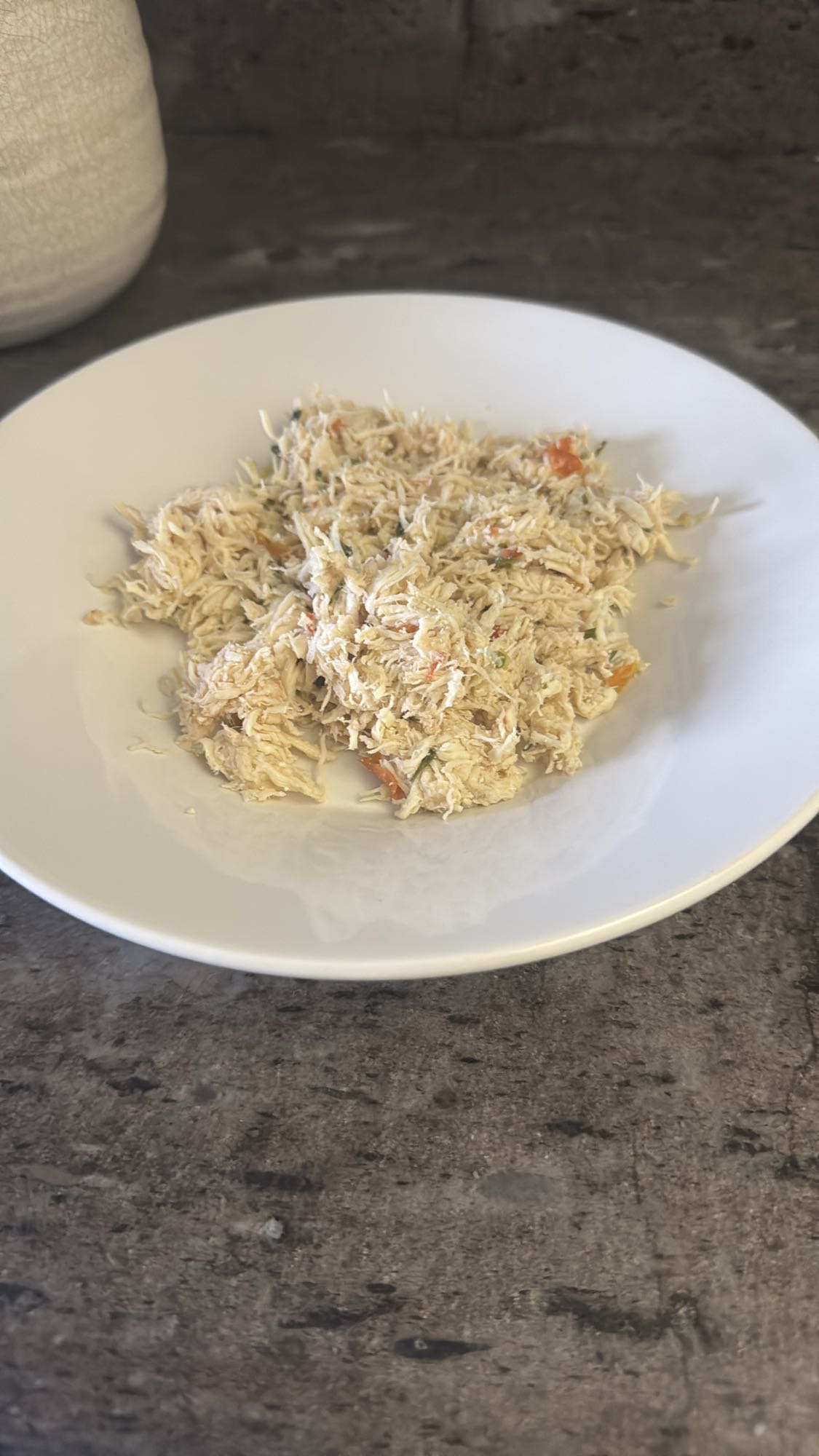 frango desfiado com legumes