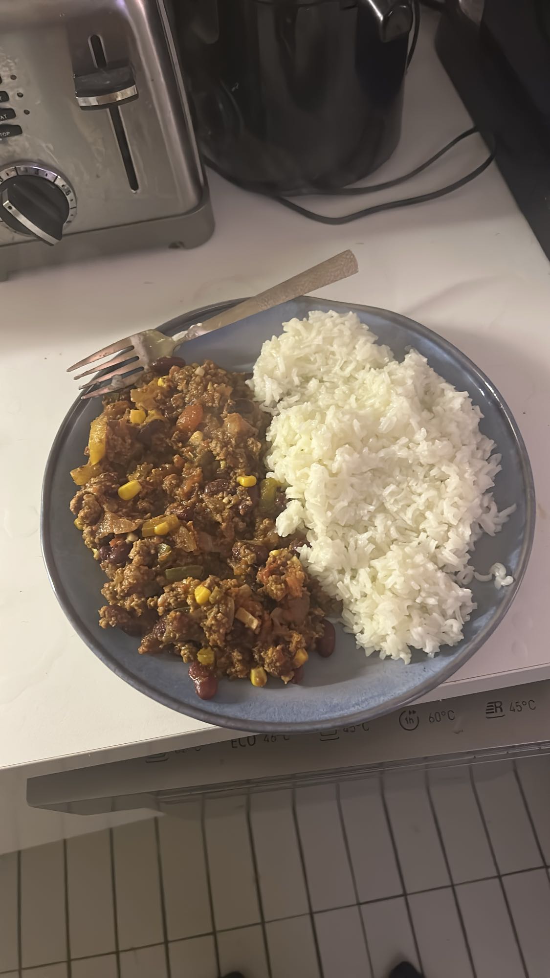 Chili con carne avec riz