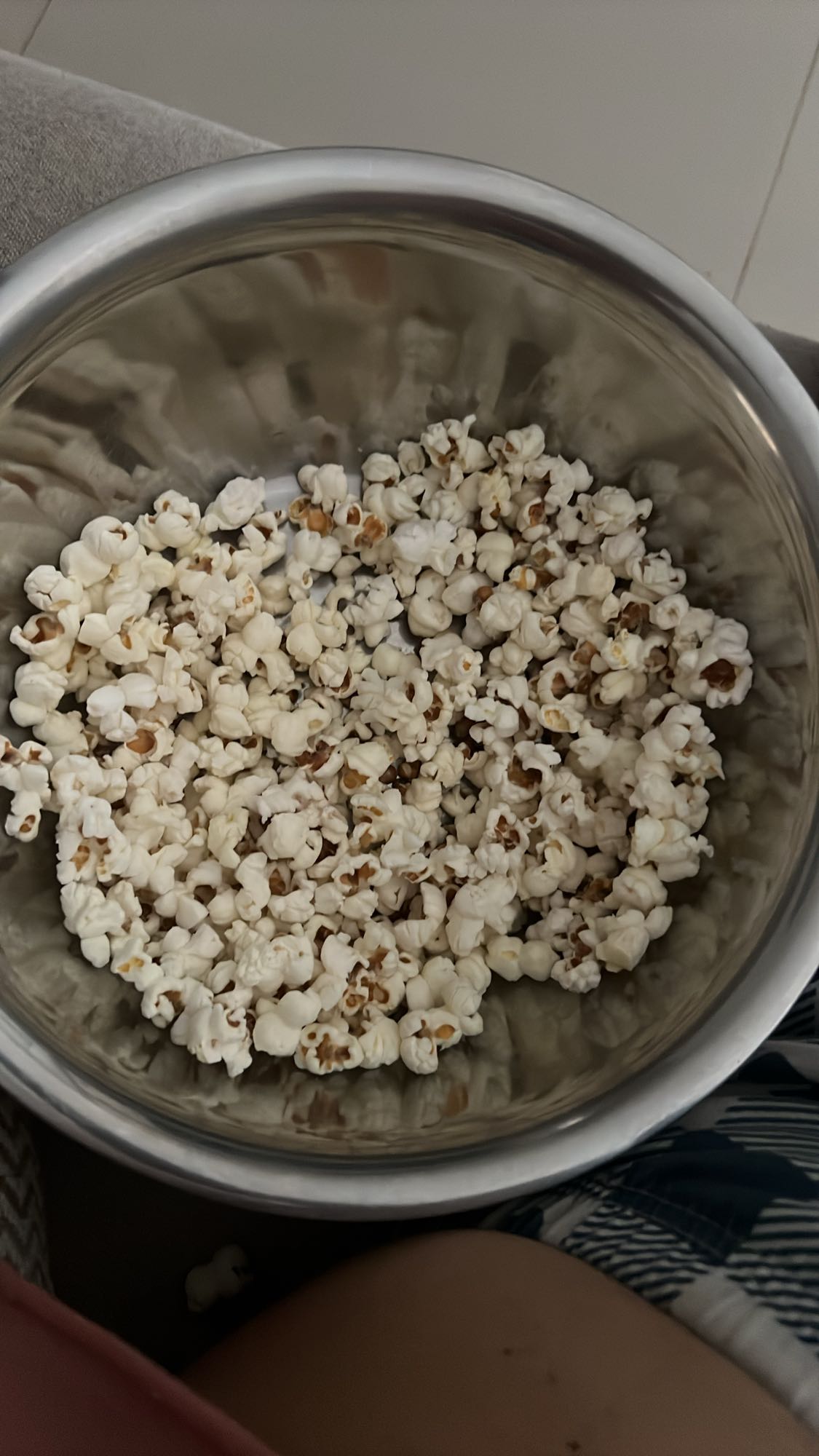 Pipoca caseira simples