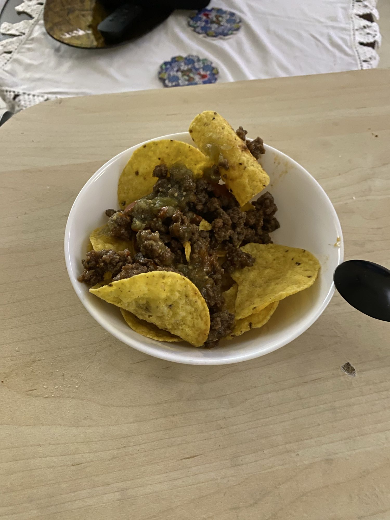 Nachos con carne