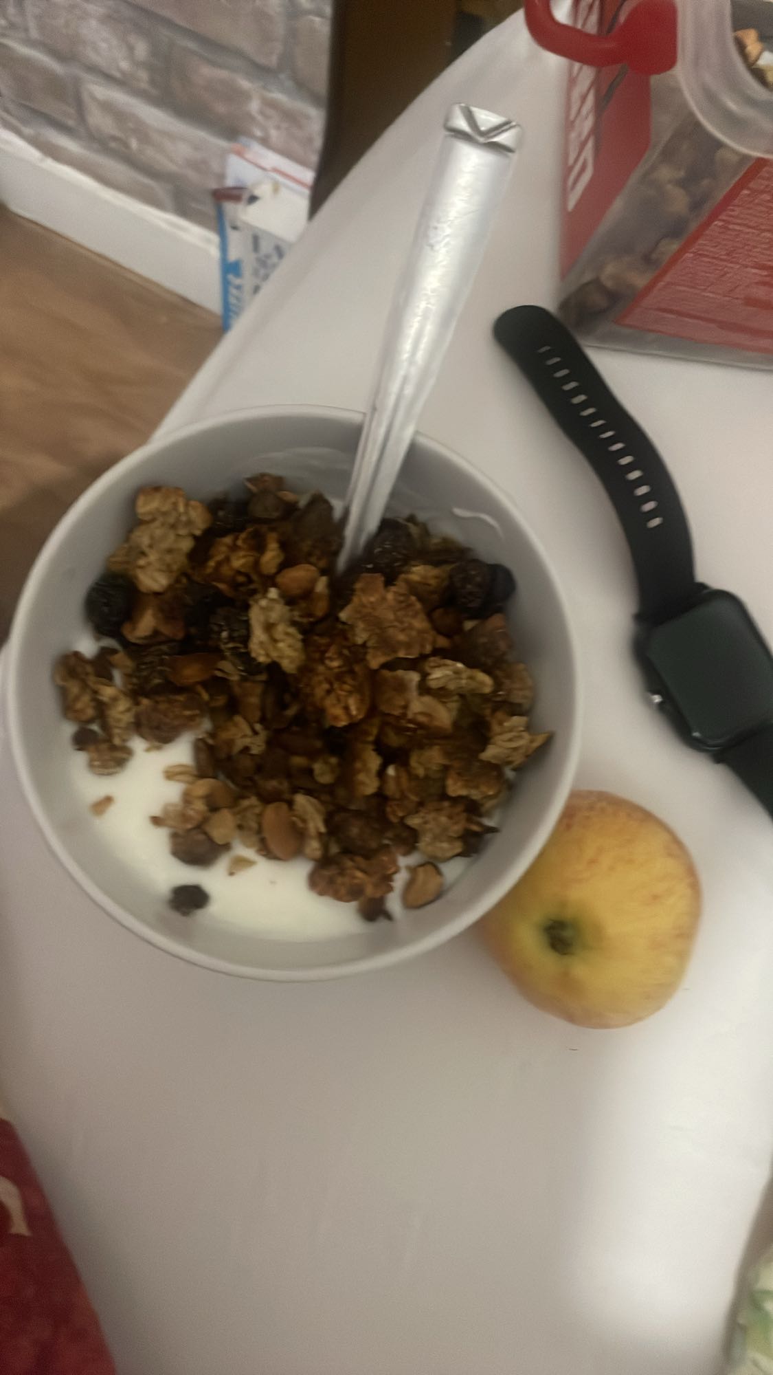 Yaourt granola pomme