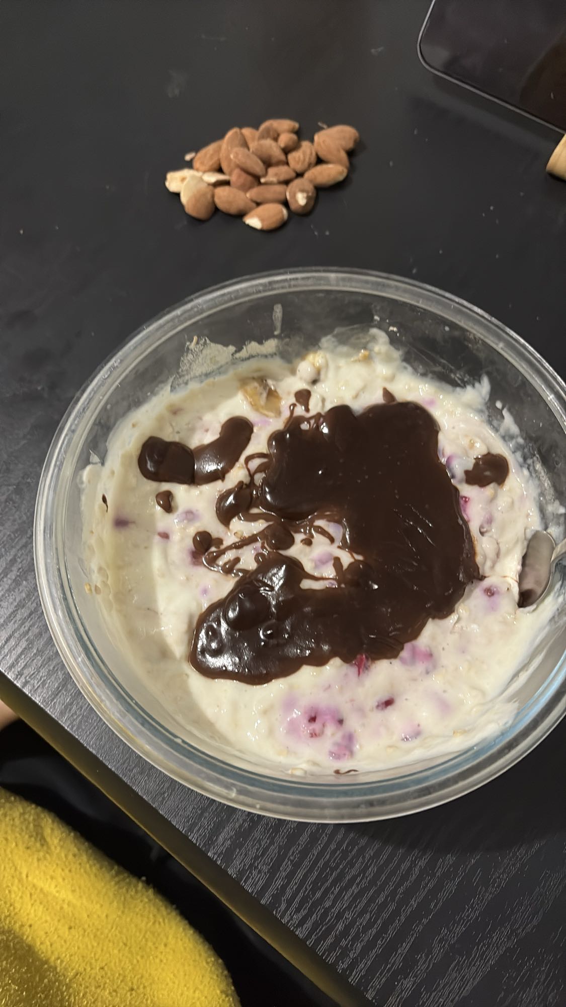 Porridge au chocolat