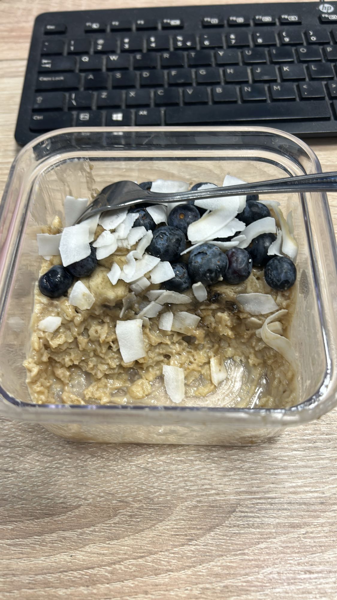 Ovăz cu afine și cocos