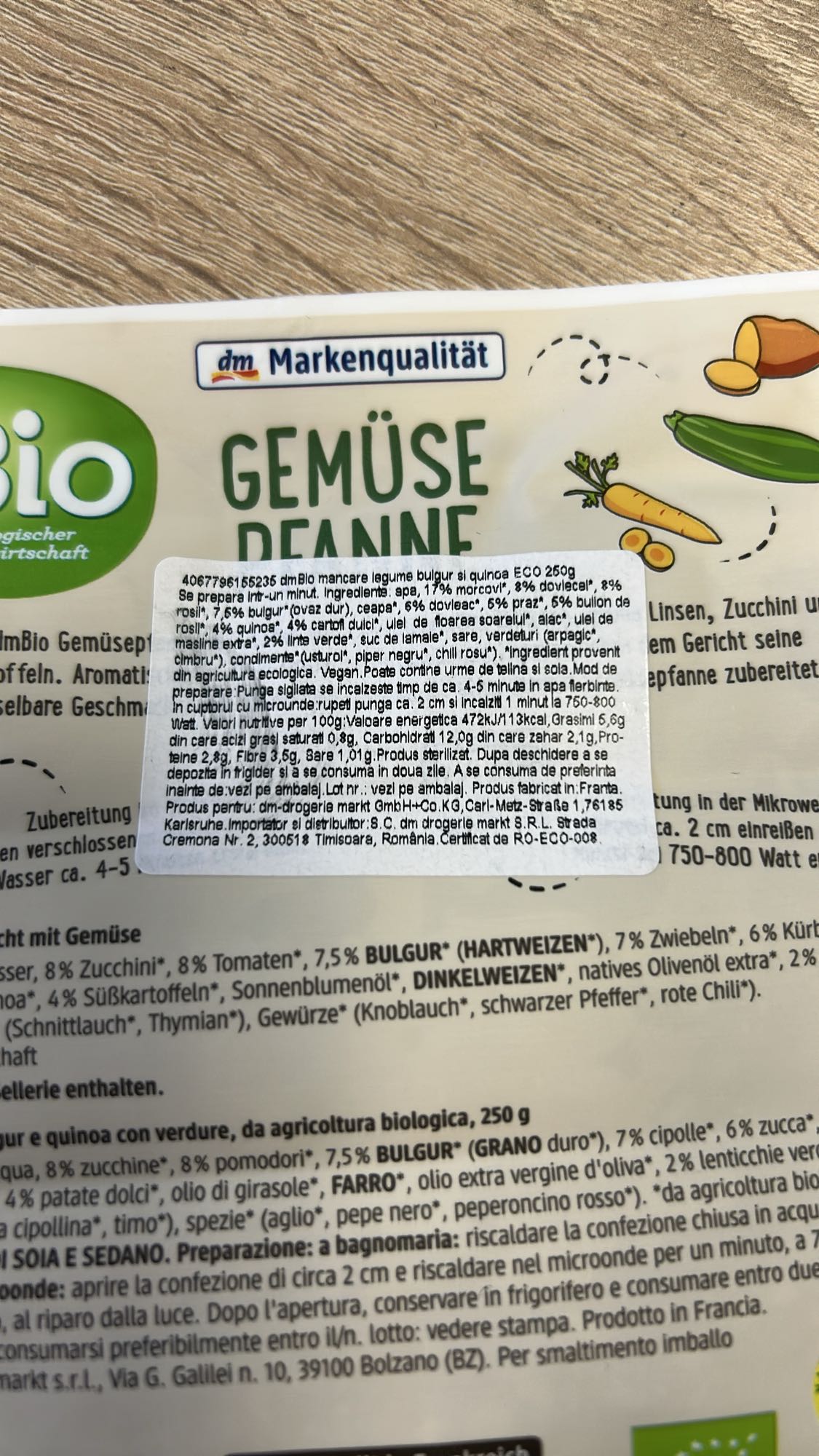 Legume cu bulgur și quinoa