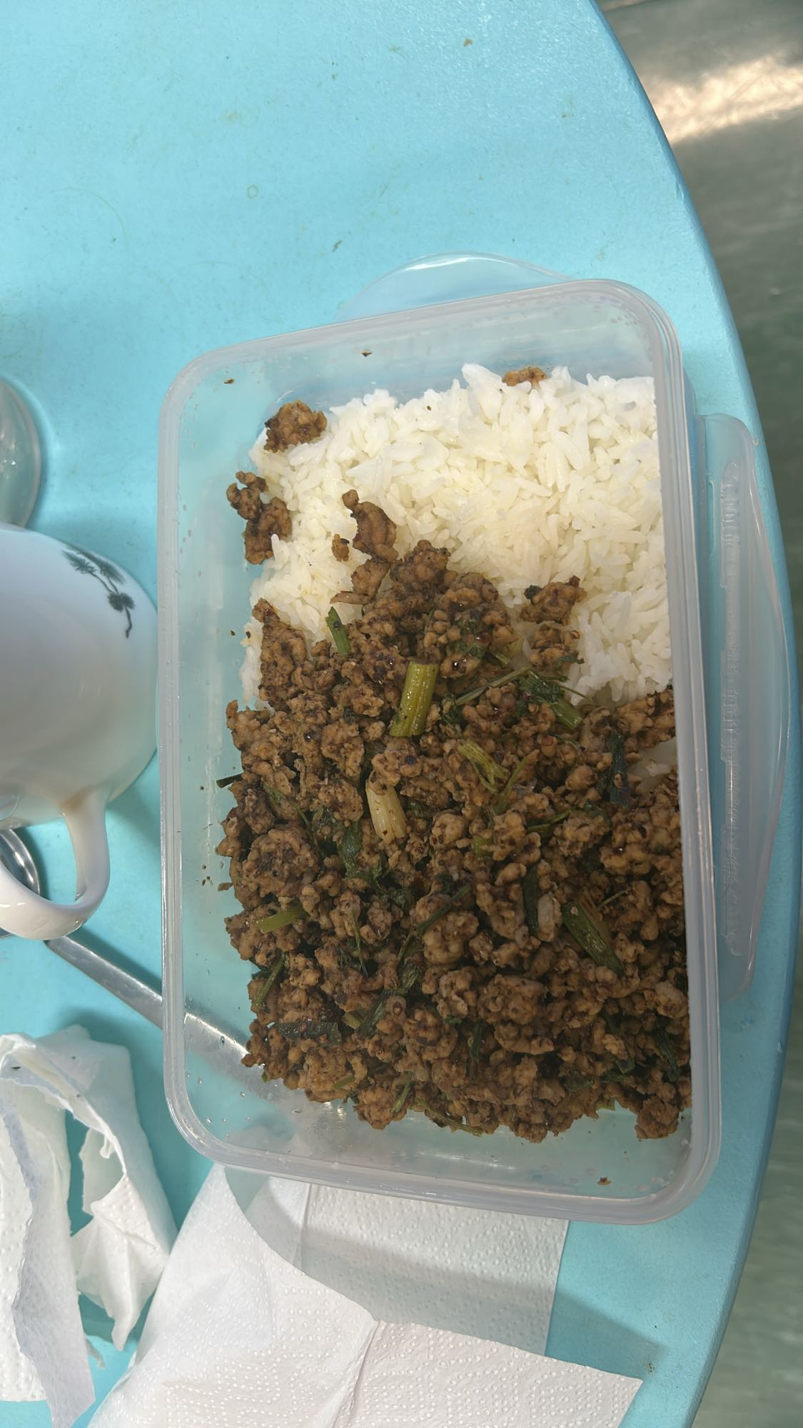 Krydret kjøttdeig med ris