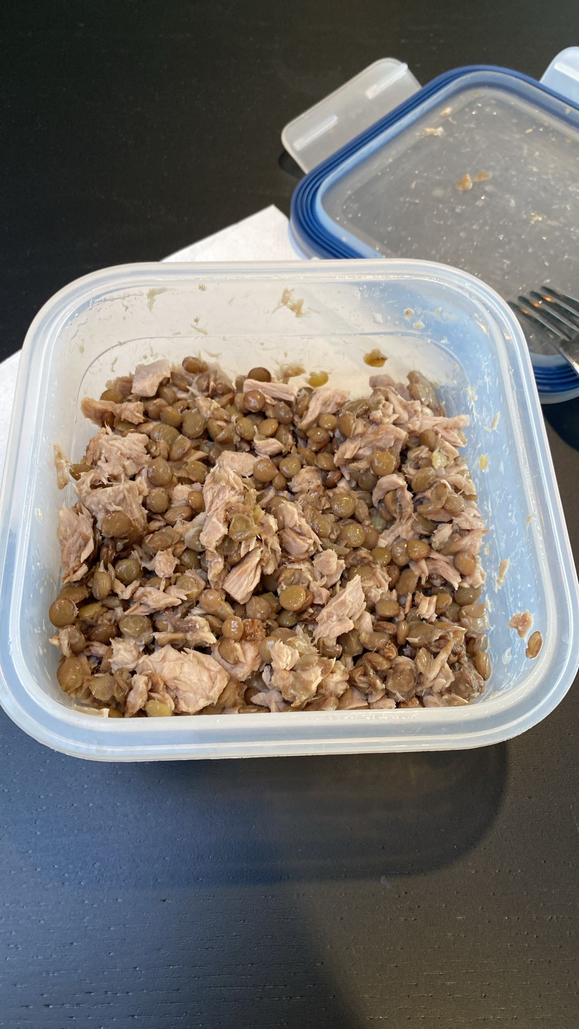 Lentils and Tuna Mix
