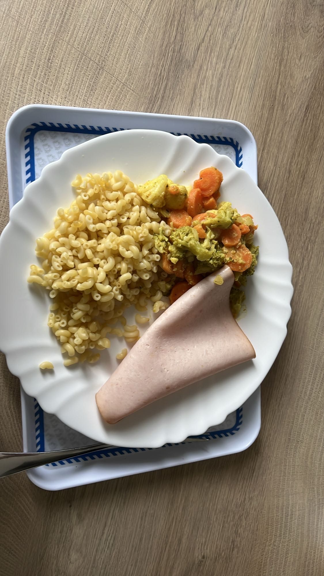 Pâtes légumes et dinde